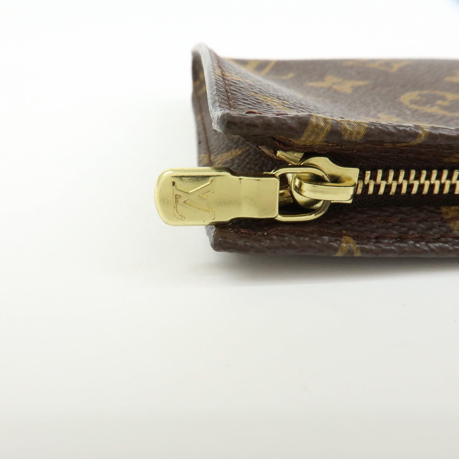 Louis Vuitton Monogram Canvas Pouch for Baguette GM Brown