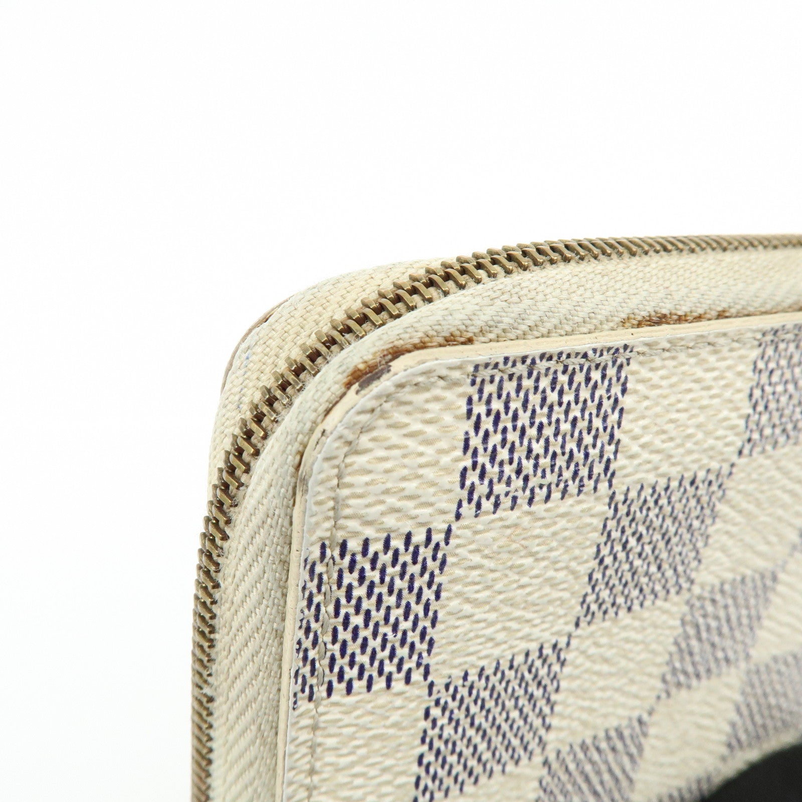 Louis Vuitton Damier Azur Zippy Coin Purse Coin Case Ivory N63069