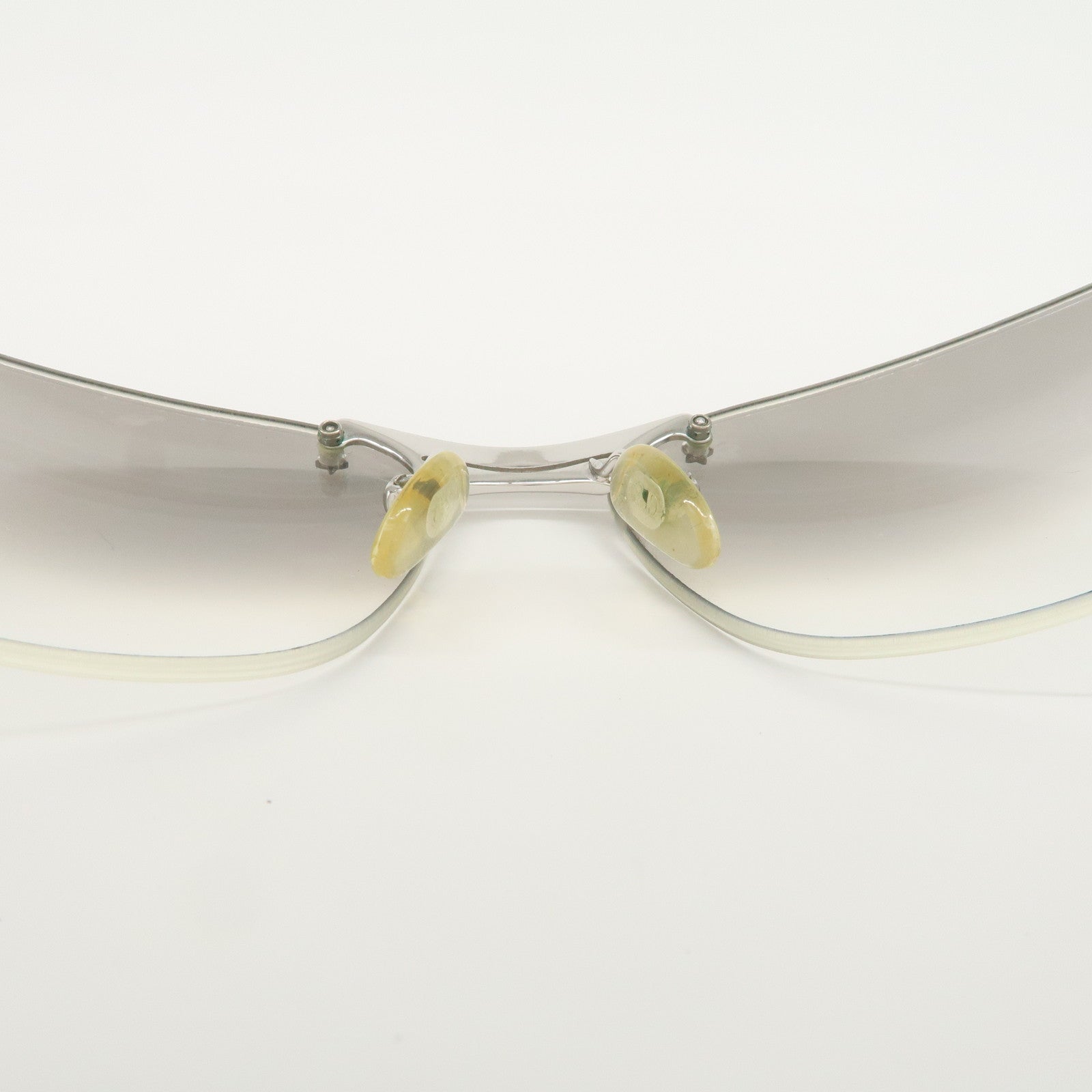 Christian Dior Sunglasses Clear Metal Flame Silver