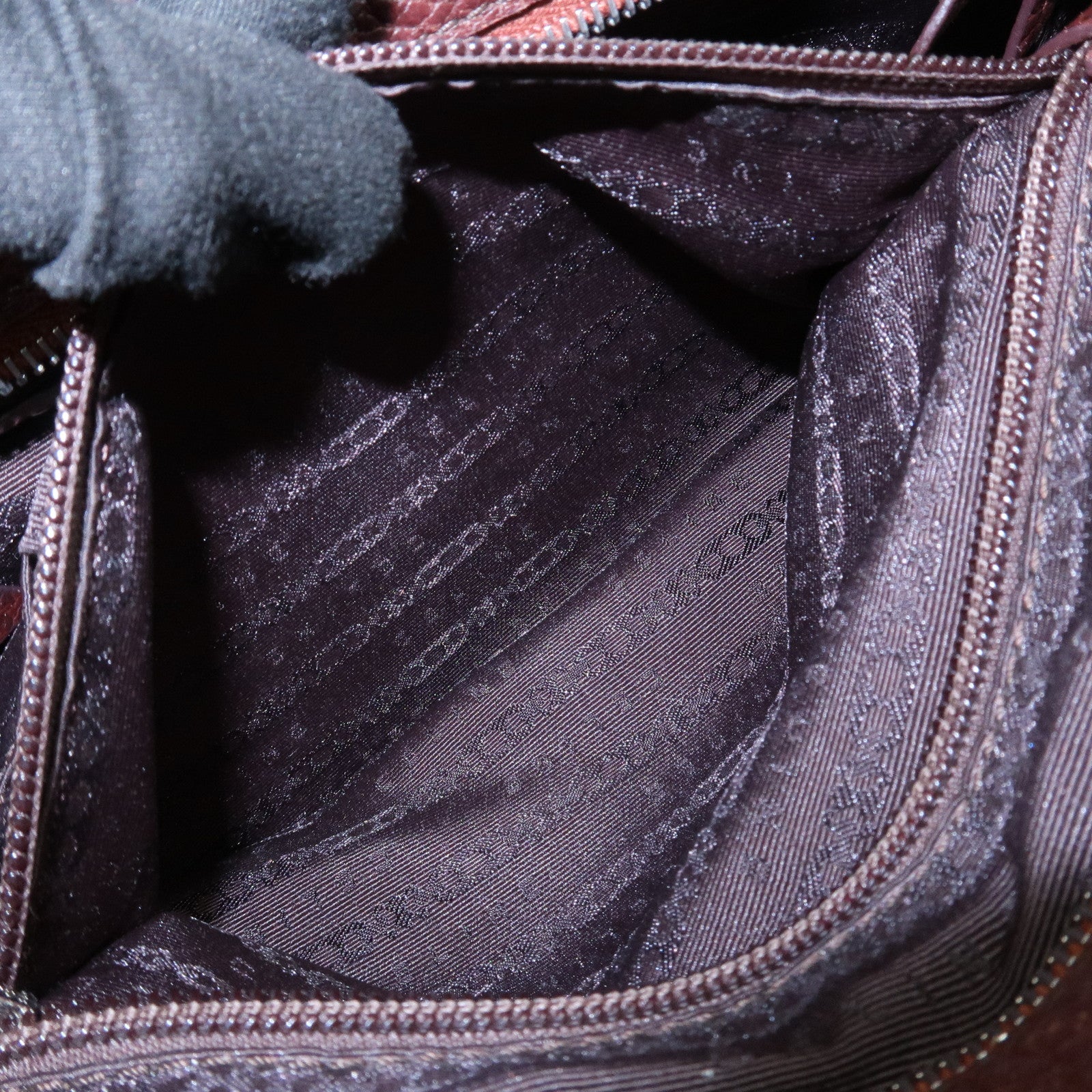 CELINE Bittersweet Leather Shoulder Bag Hand Bag Tote Bag Brown