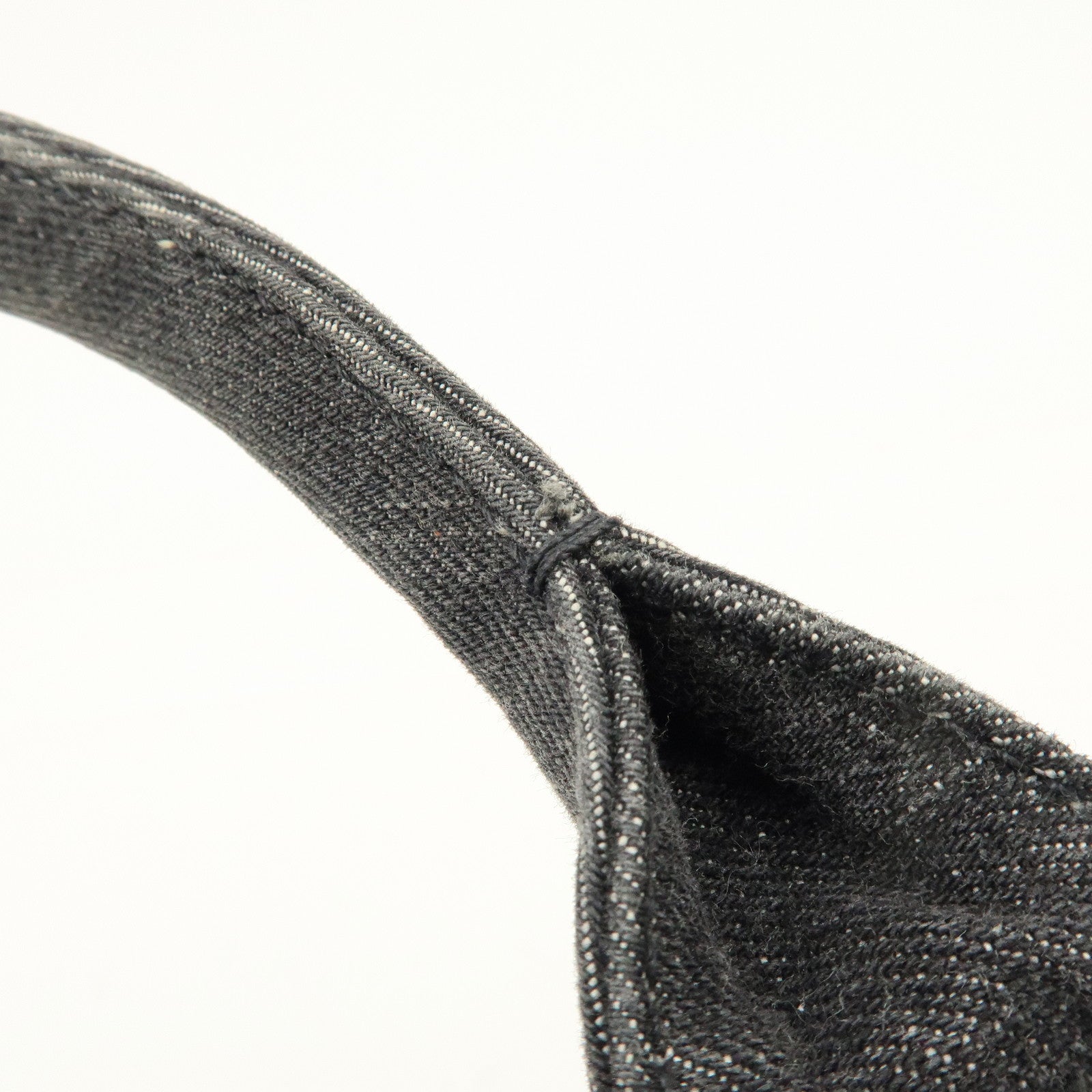 PRADA Canapa Canvas 2Way Bag Hand Bag Shoulder Bag Black