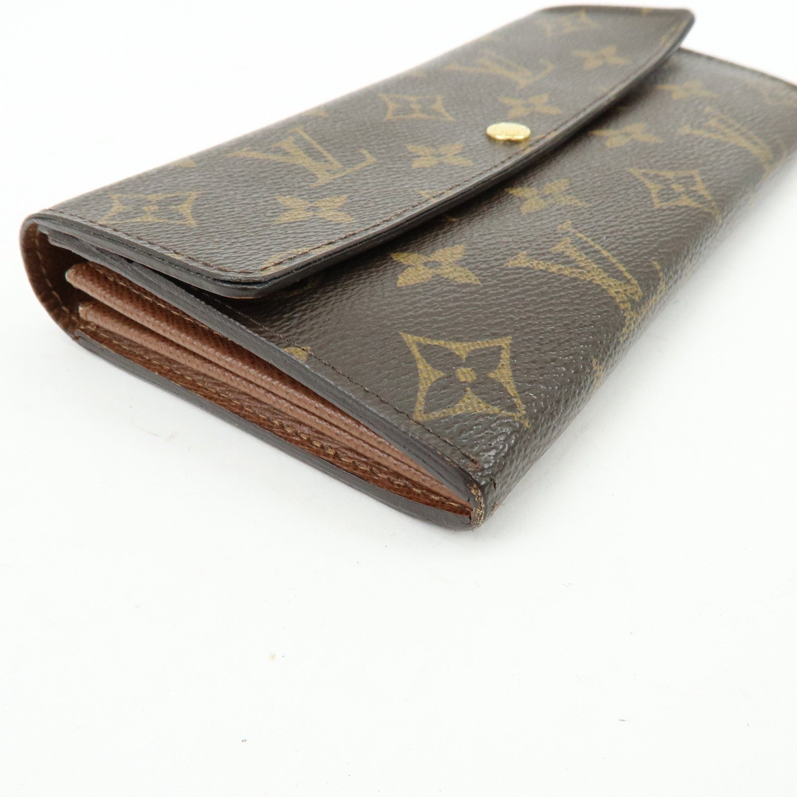 Louis Vuitton Monogram Portefeuille Sarah Long Wallet Brown M61734