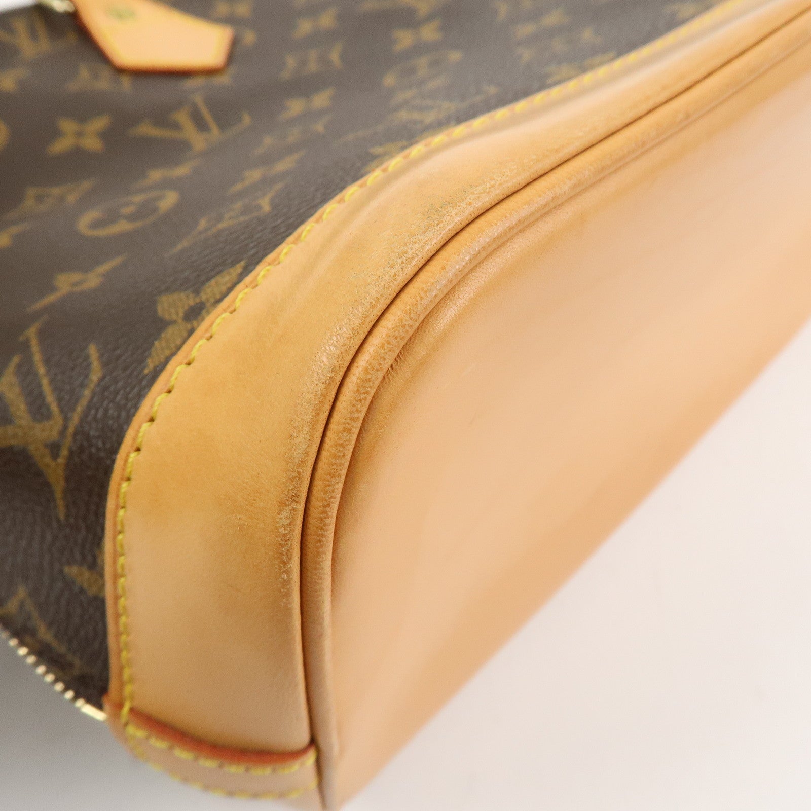 Louis Vuitton Monogram Alma Hand Bag Brown M51130