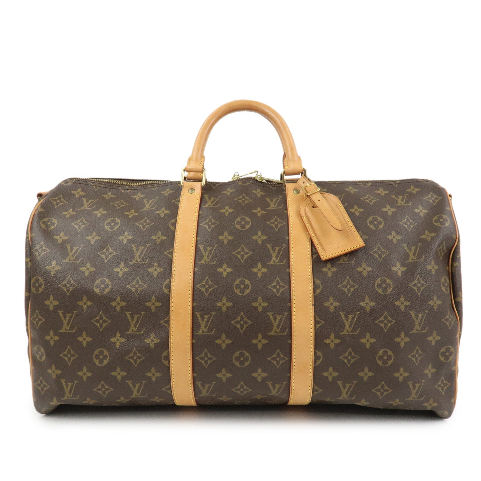 Louis Vuitton Monogram Keep All Bandouliere 50 Boston Bag M41416