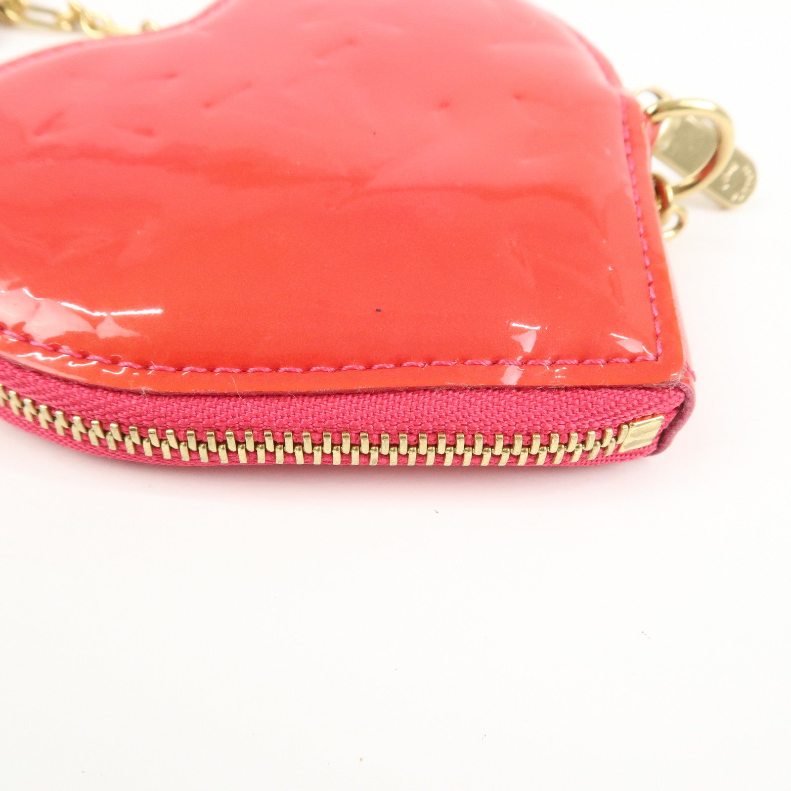 Louis Vuitton Monogram Vernis Porte Monnaie Coeur Coin Case M93657