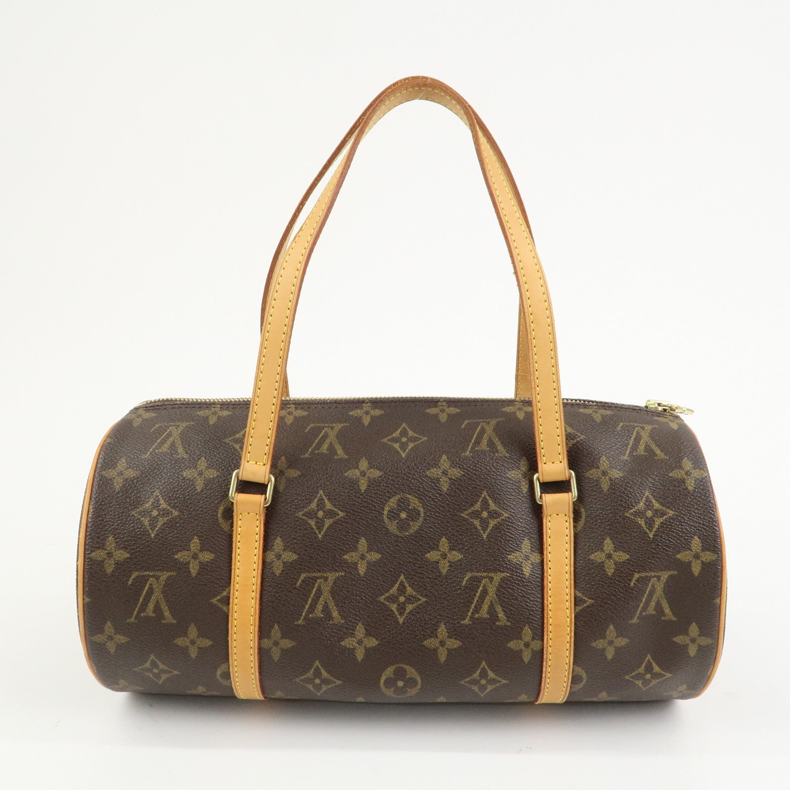 Louis Vuitton Monogram Papillon 30 Hand Bag Brown M51385