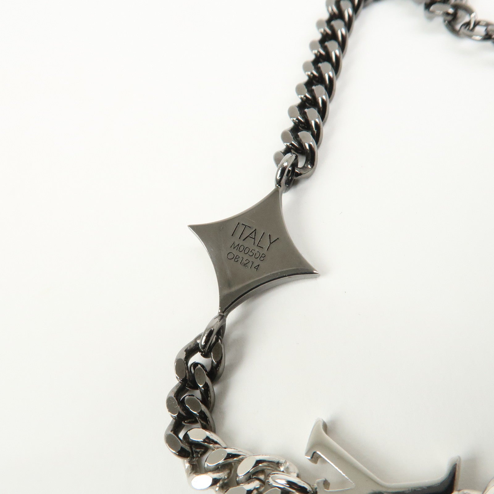 Louis Vuitton Monogram LV Instinct Bracelet Metal Silver M00508