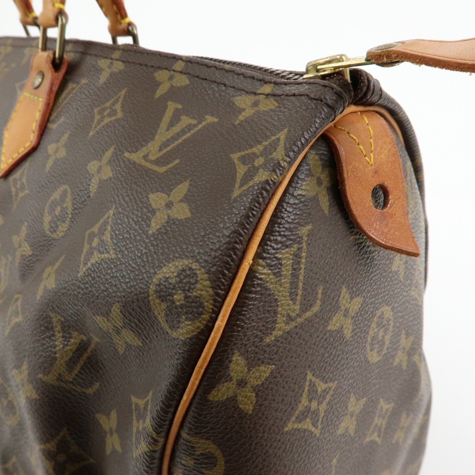 Louis Vuitton Monogram Speedy 40 Hand Bag Boston Bag Brown M41522