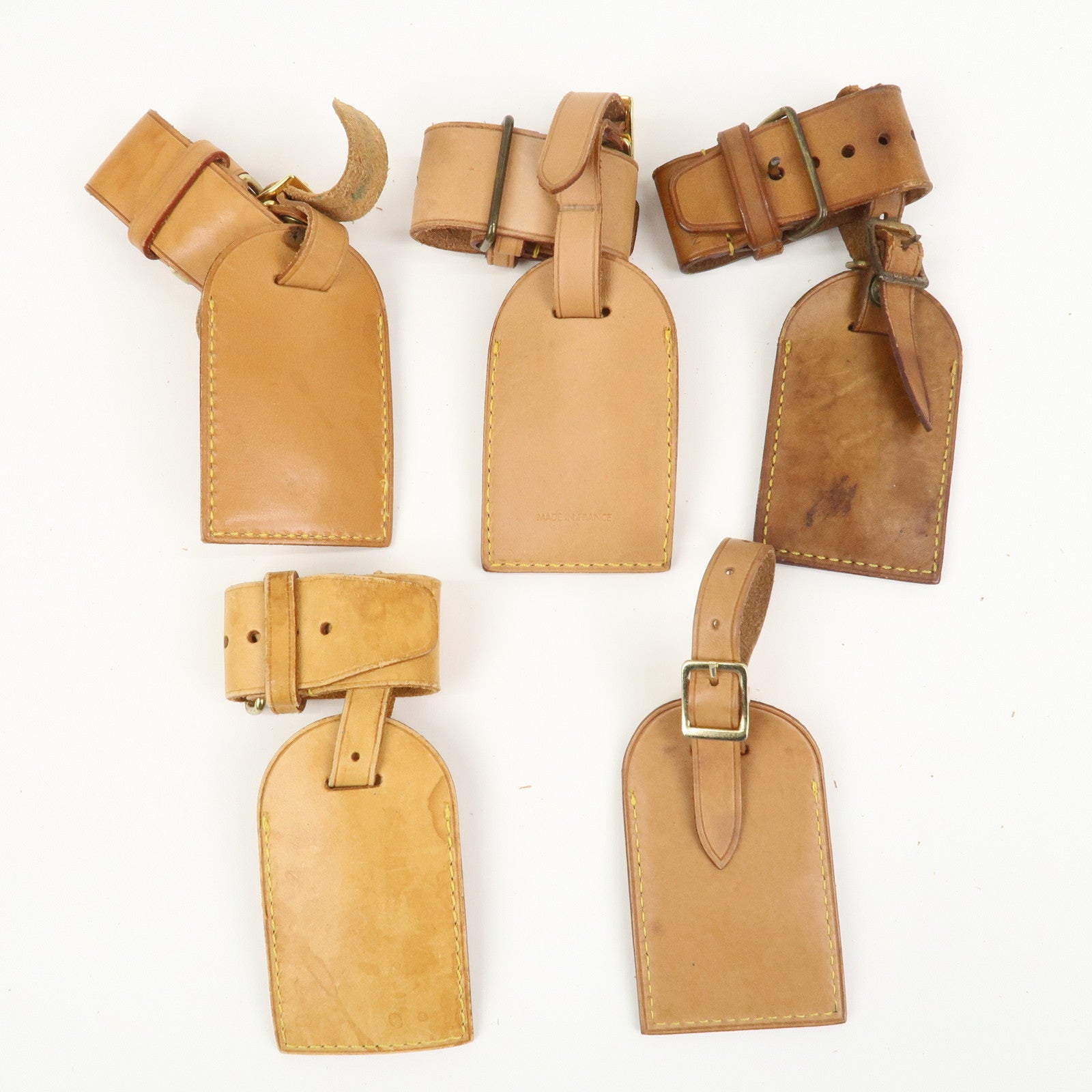 Louis Vuitton Set Of 20 Leather Name Tag & Poignet