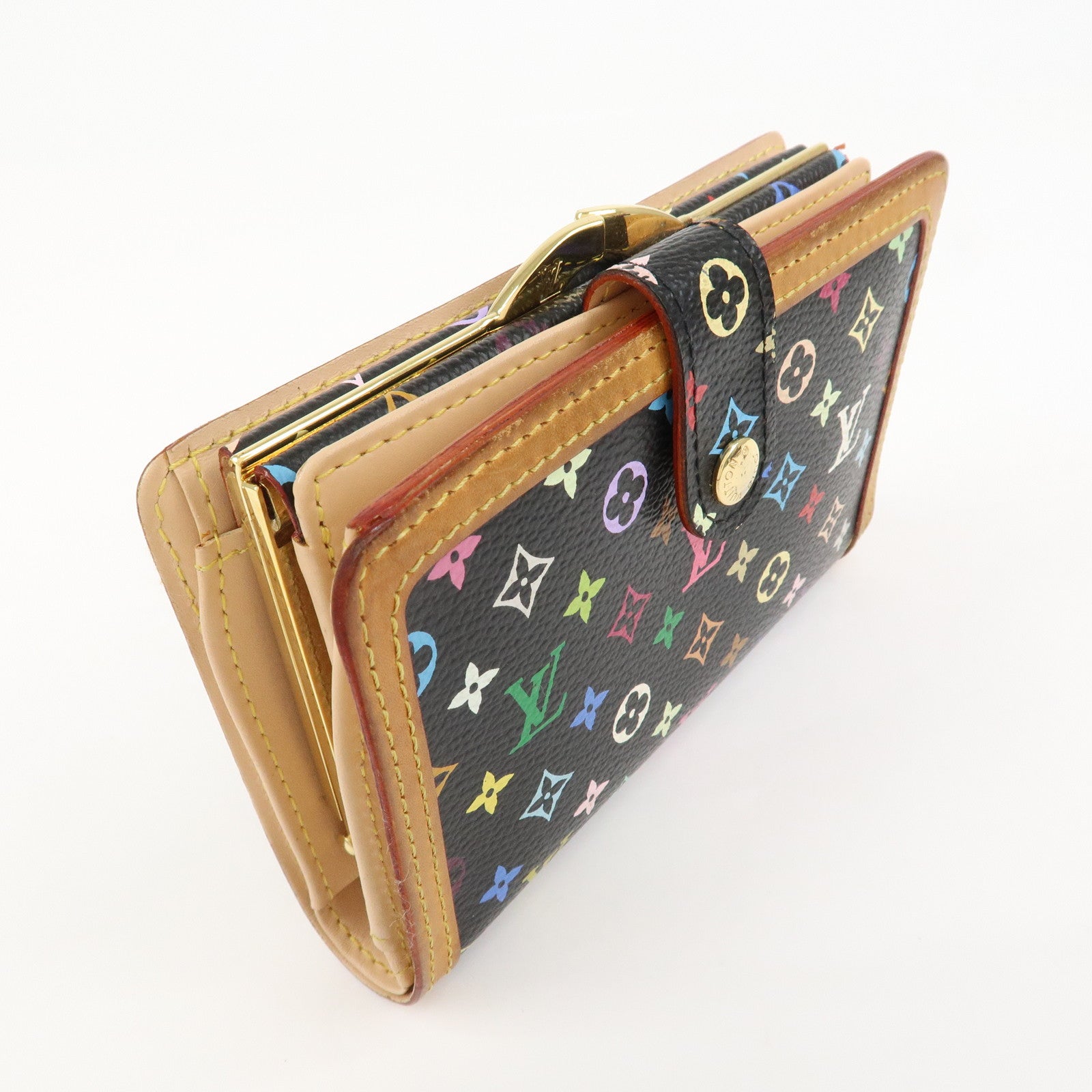 Louis Vuitton Monogram Multicolor Portefeuille Viennois Noir M92988