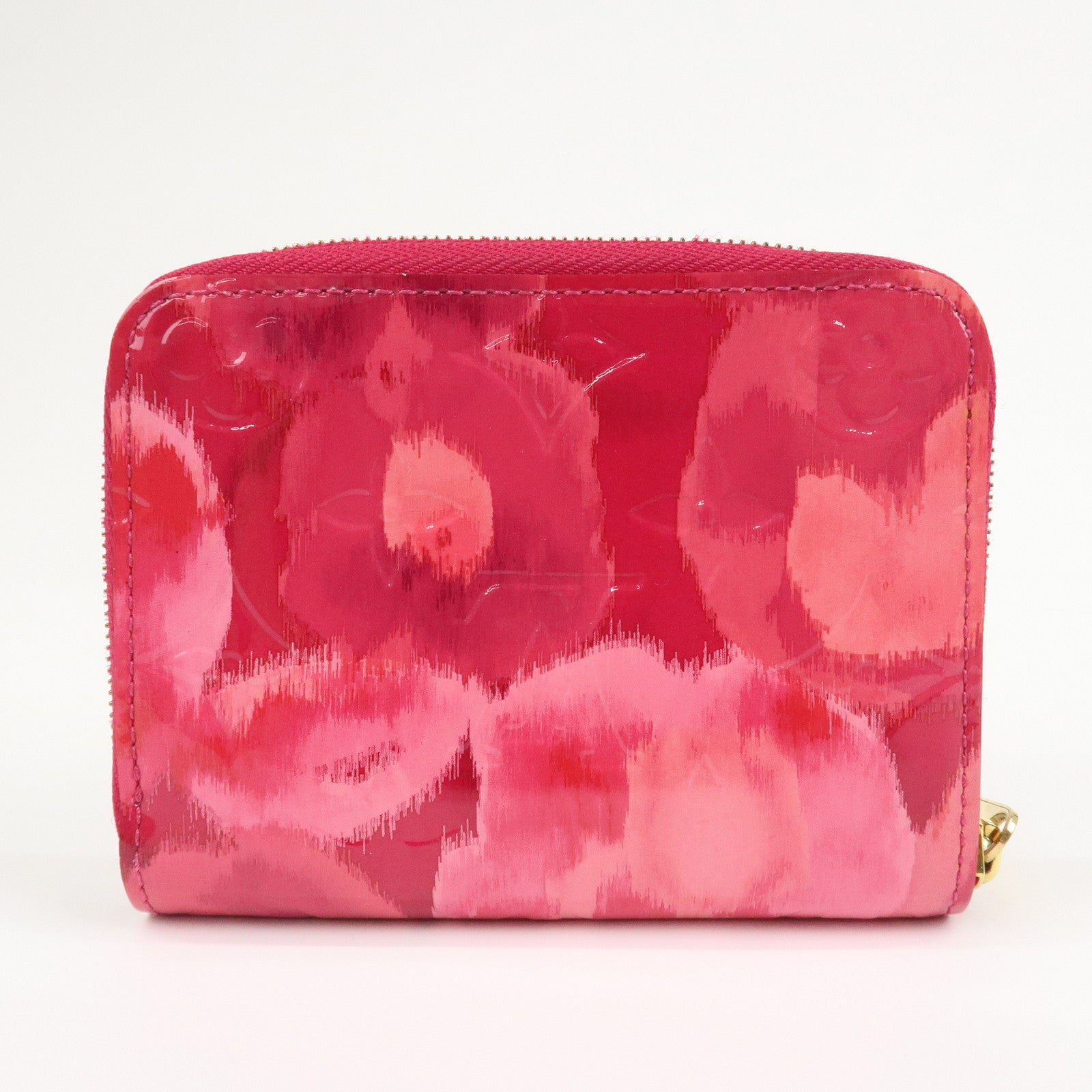 Louis Vuitton Monogram Vernis Flower Ikat Zippy Wallet Rose M90030