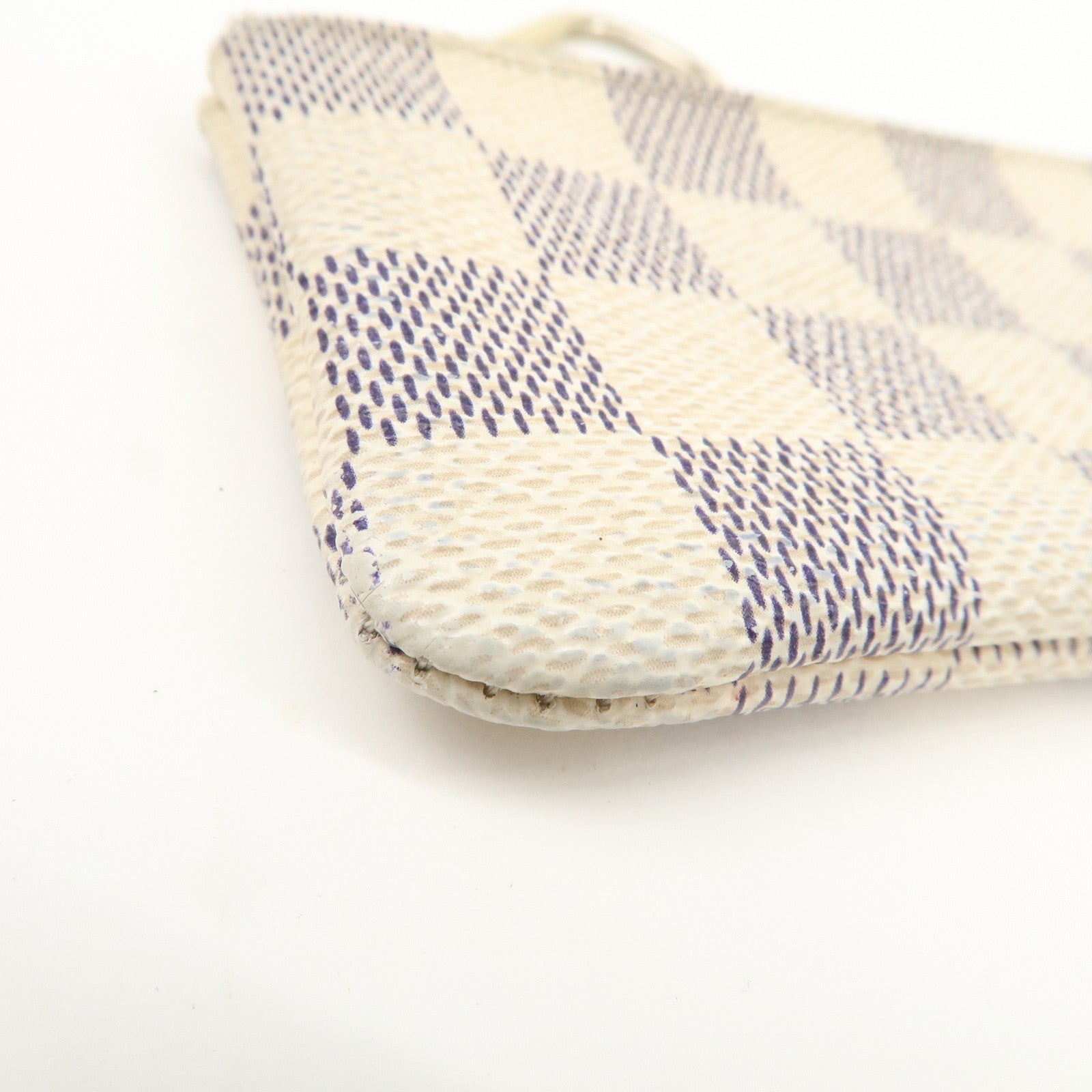 Louis Vuitton Damier Azur Pochette Cles Coin Case N62659