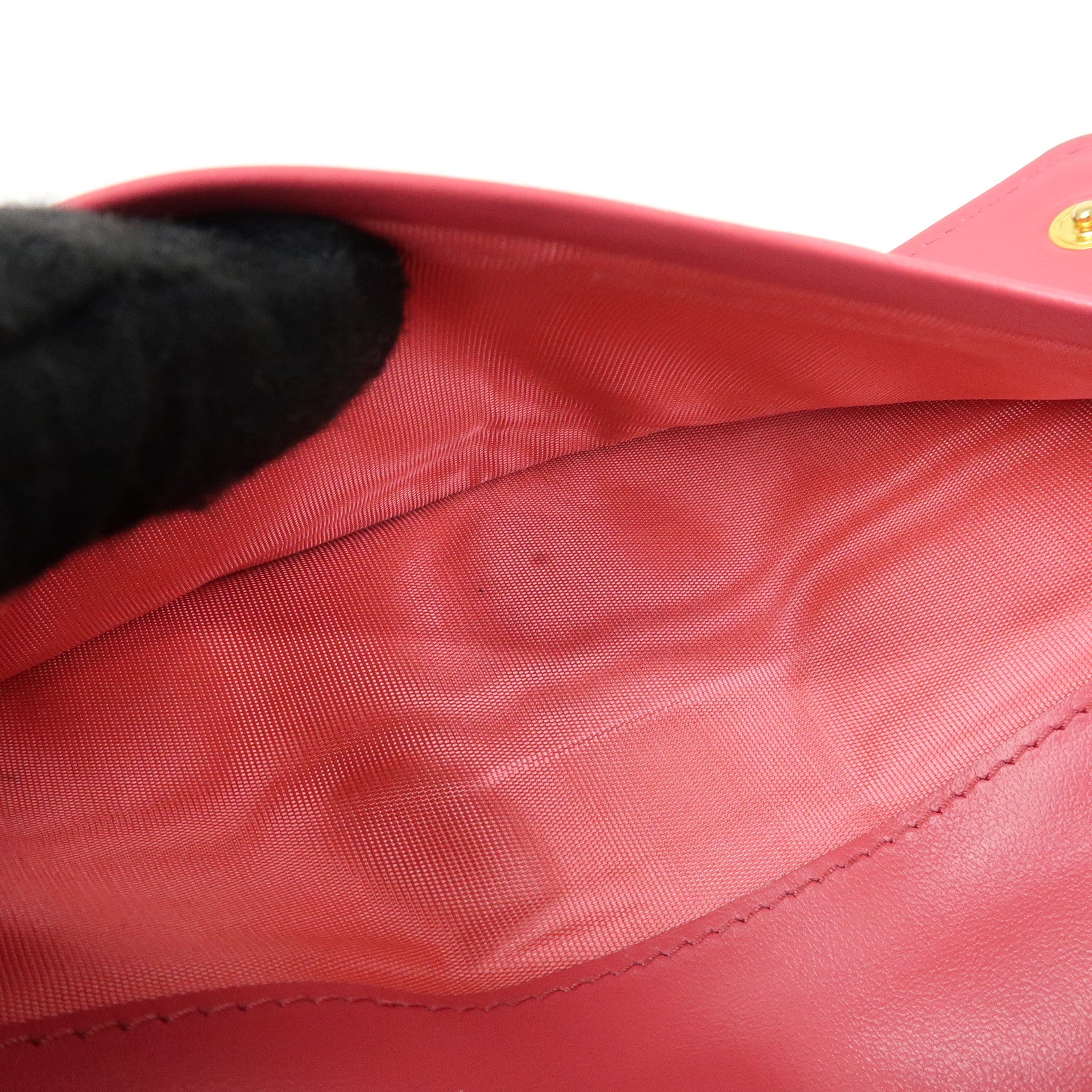 PRADA Saffiano Leather Flap Bi-Fold Long Wallet Pink Beige 1MH132