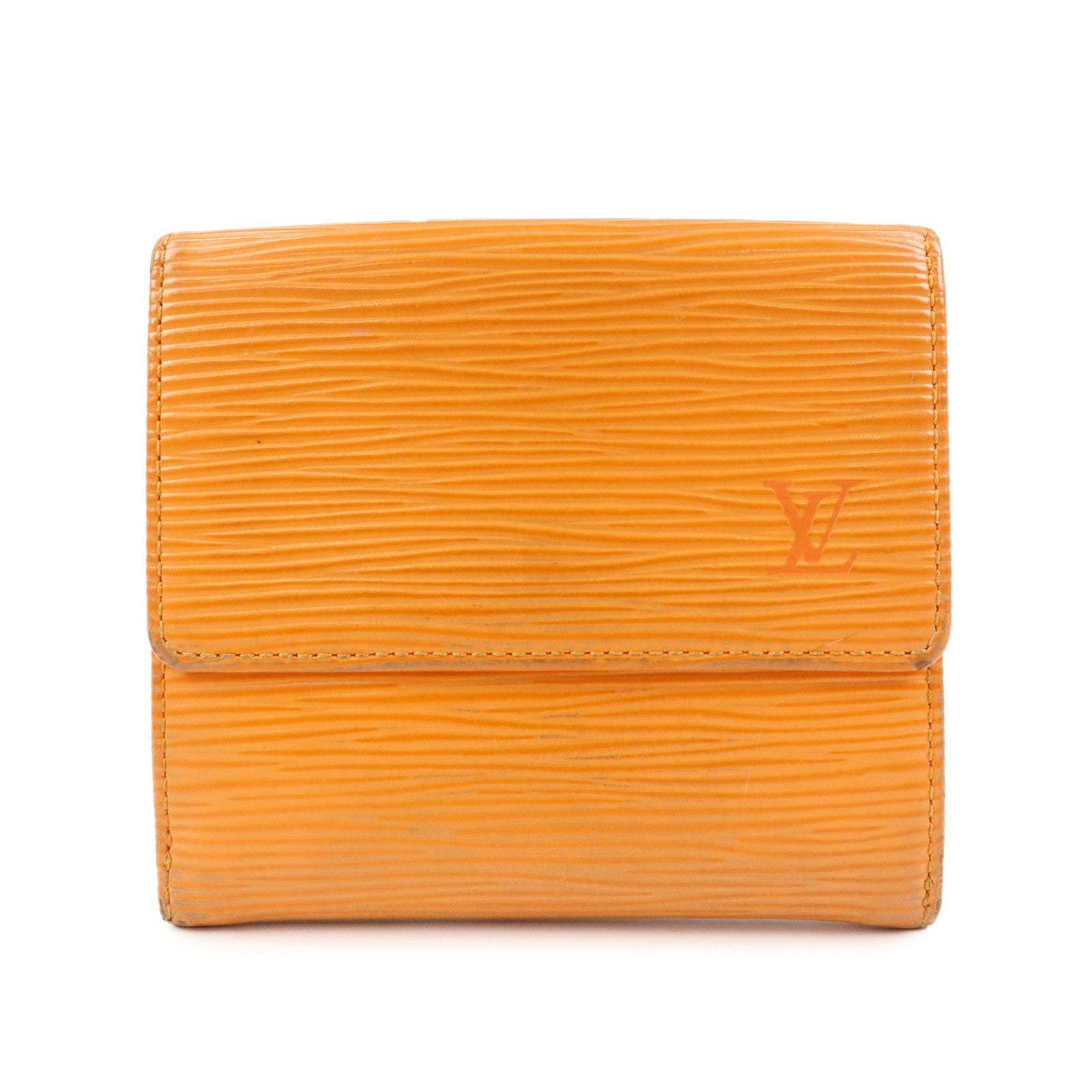 Louis Vuitton Epi Porte Monnaie Billets Credit Wallet Orange M6348H