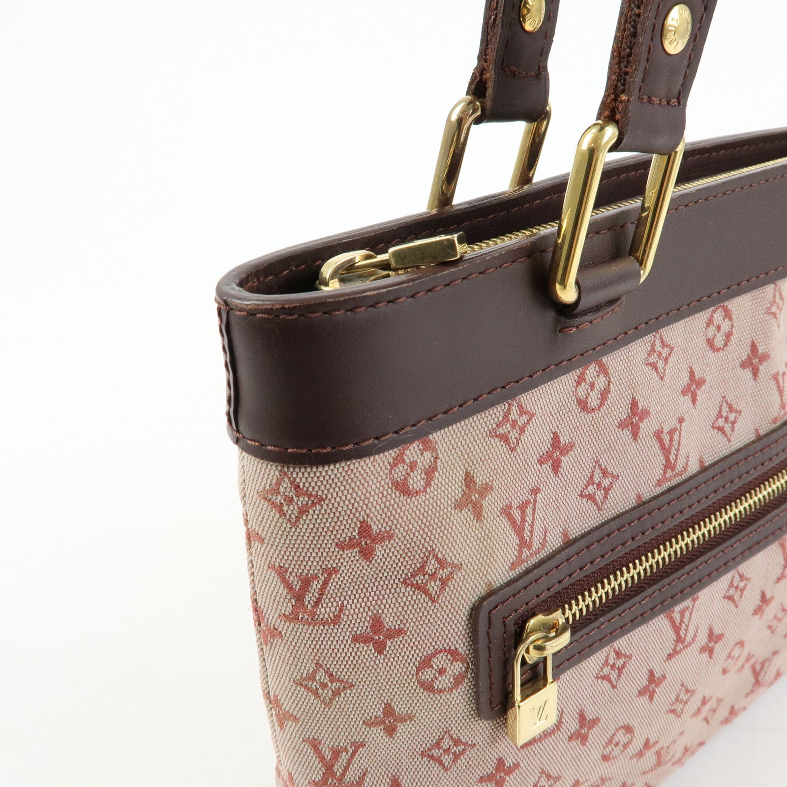 Louis Vuitton Monogram Mini Lucille PM Hand Bag Cerise M92678