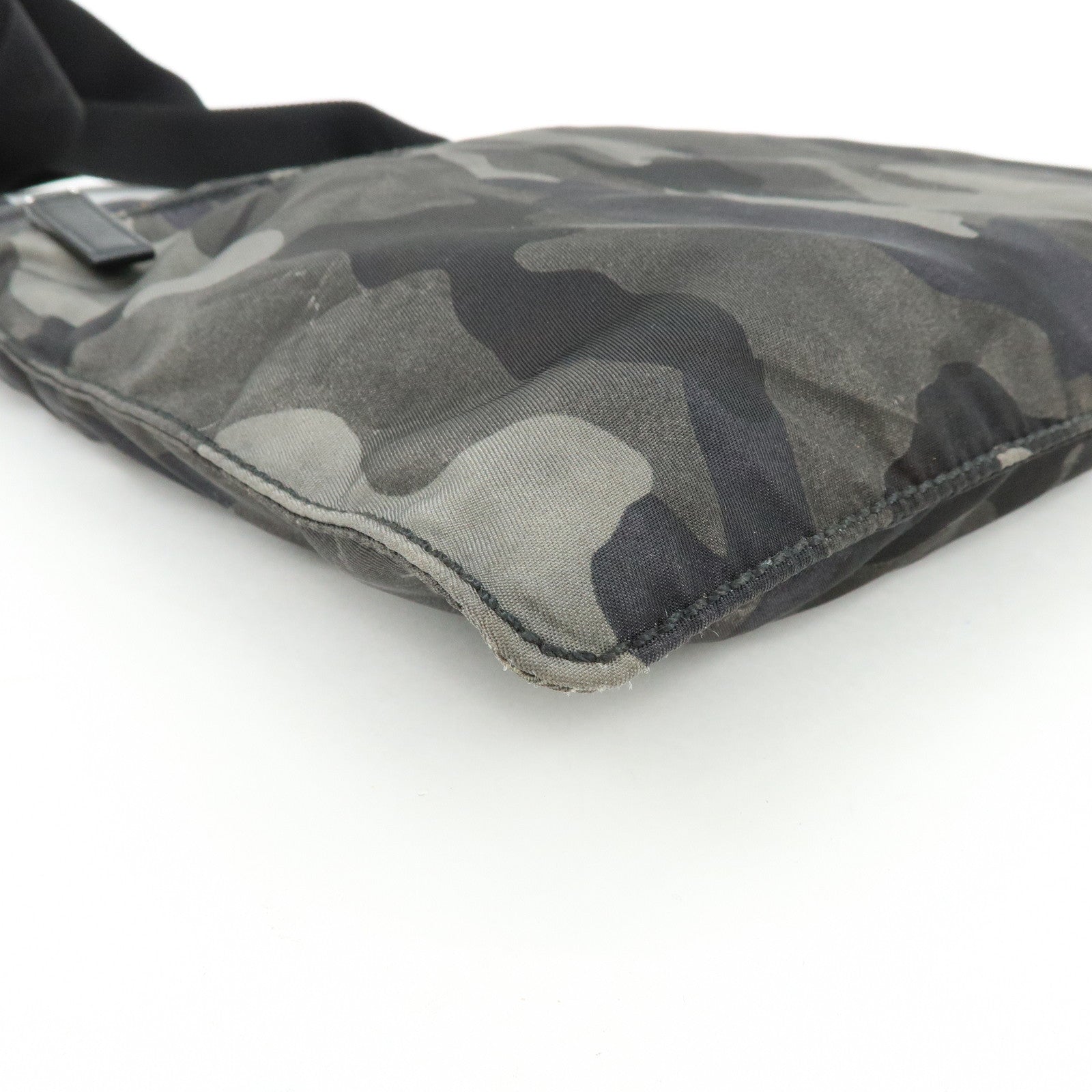 PRADA Triangle Logo Nylon Shoulder Bag Crossbody Bag Camouflage