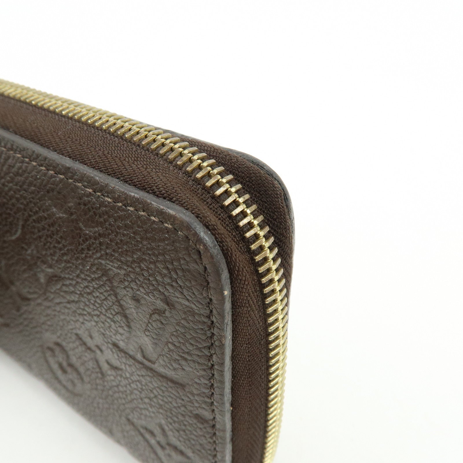 Louis Vuitton Monogram Empreinte Round Zippy Wallet Terre M60548