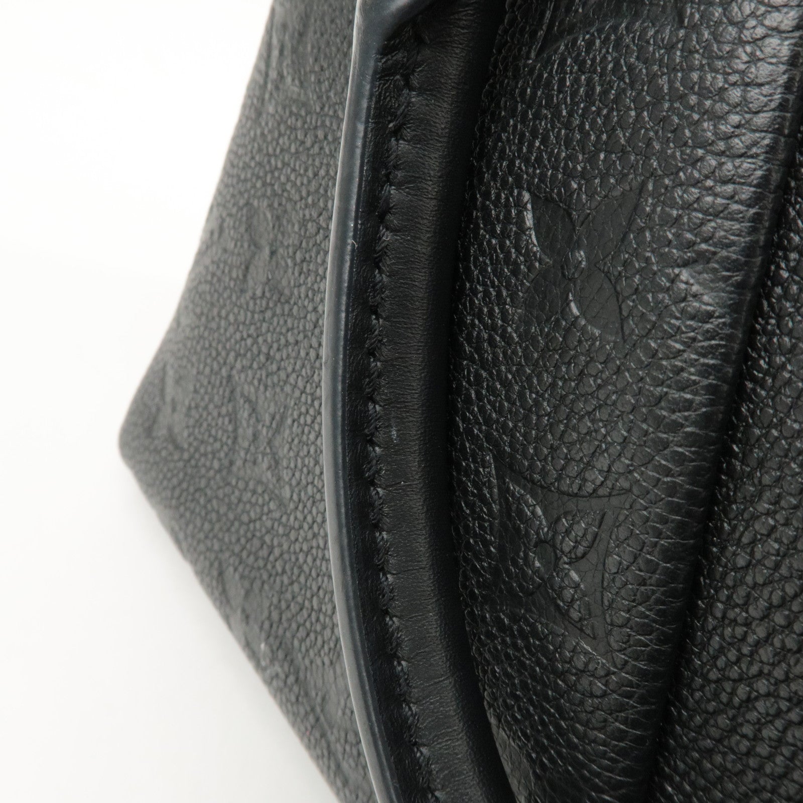 Louis Vuitton Monogram Empreinte Leather V Tote BB Noir M44937 Used