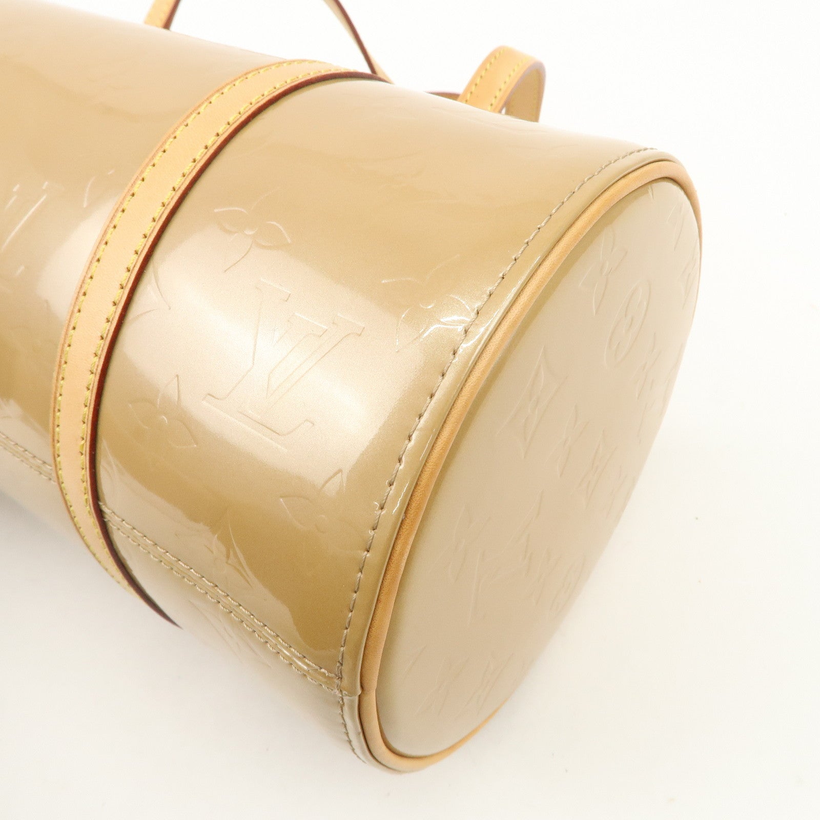 Louis Vuitton Monogram Vernis Bedford Hand Bag Beige M91329 Used