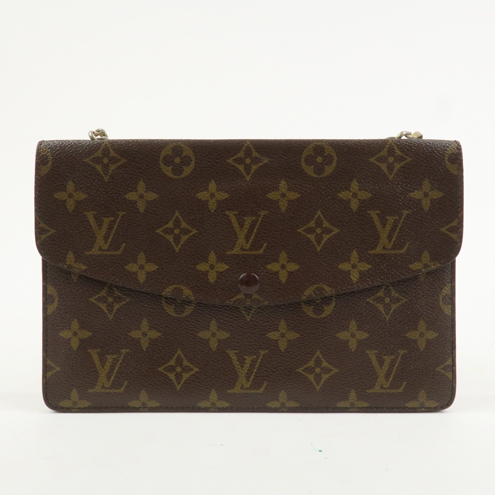 Louis Vuitton Monogram Double Rabat Shoulder Bag Brown M51815