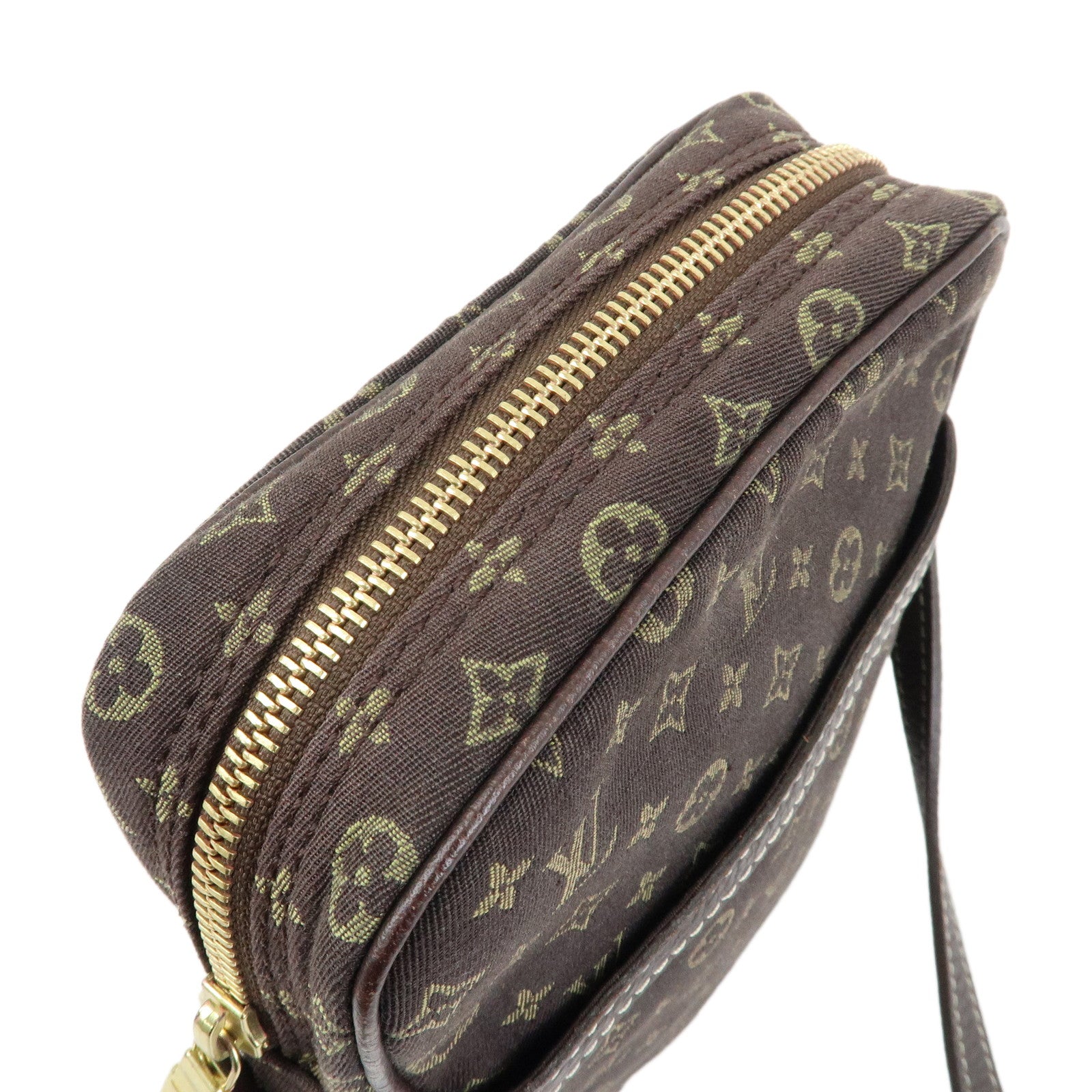 Louis Vuitton Monogram Mini Lin Danube Shoulder Bag Brown M95228