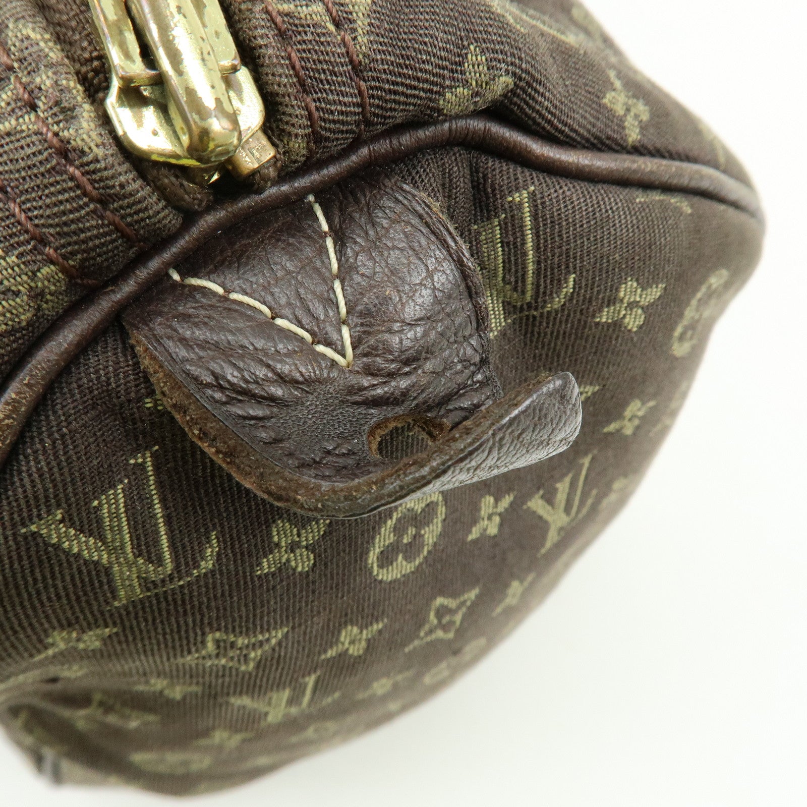 Louis Vuitton Monogram Mini Lin Speedy 30 Boston Bag Ebene M95224