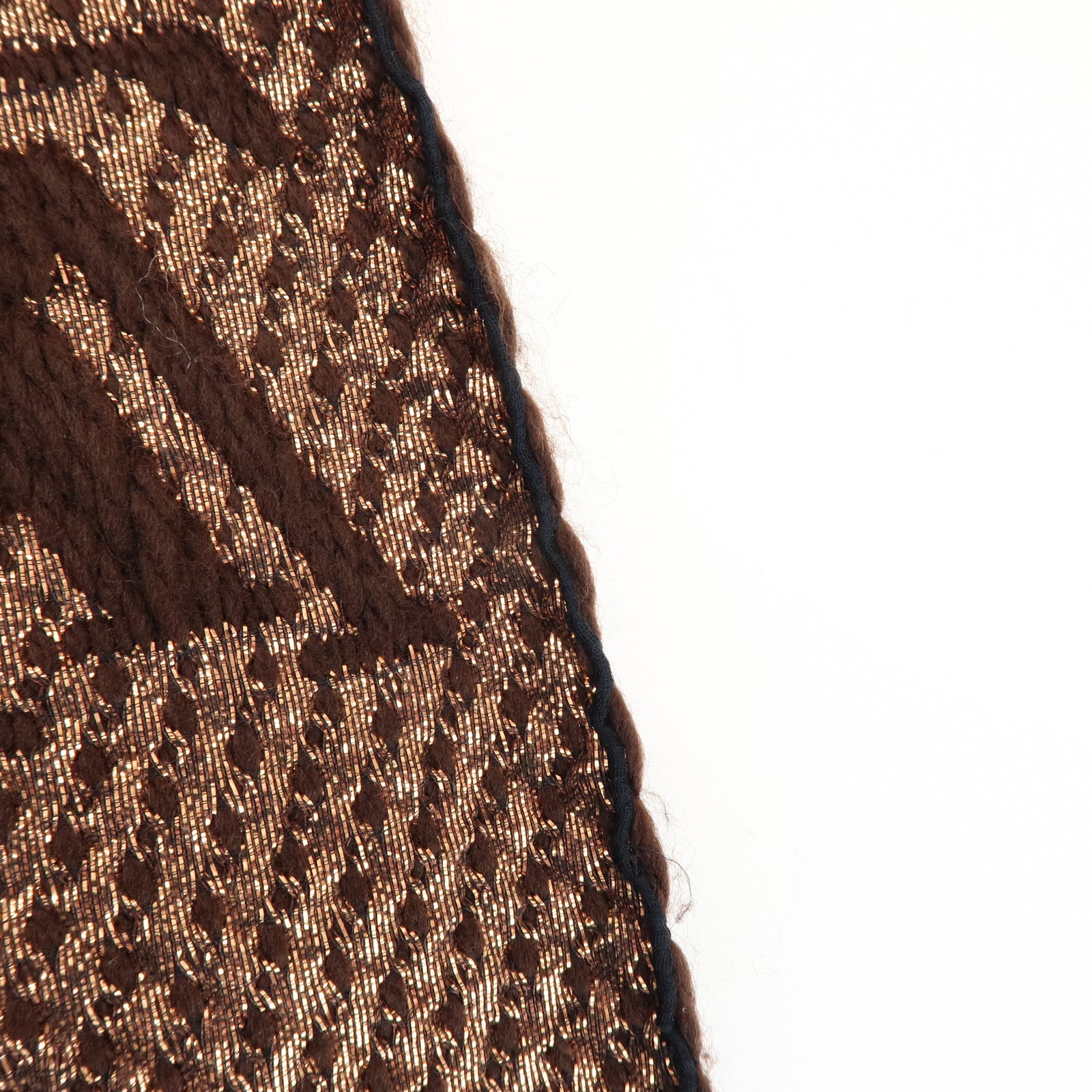 Louis Vuitton Echarpe Logomania Shine Wool Silk Scarf Brown M71383