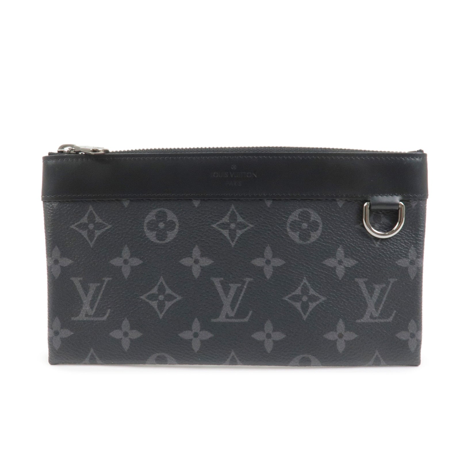 Louis Vuitton Monogram Eclips Pochette Discovery PM Pouch M44323