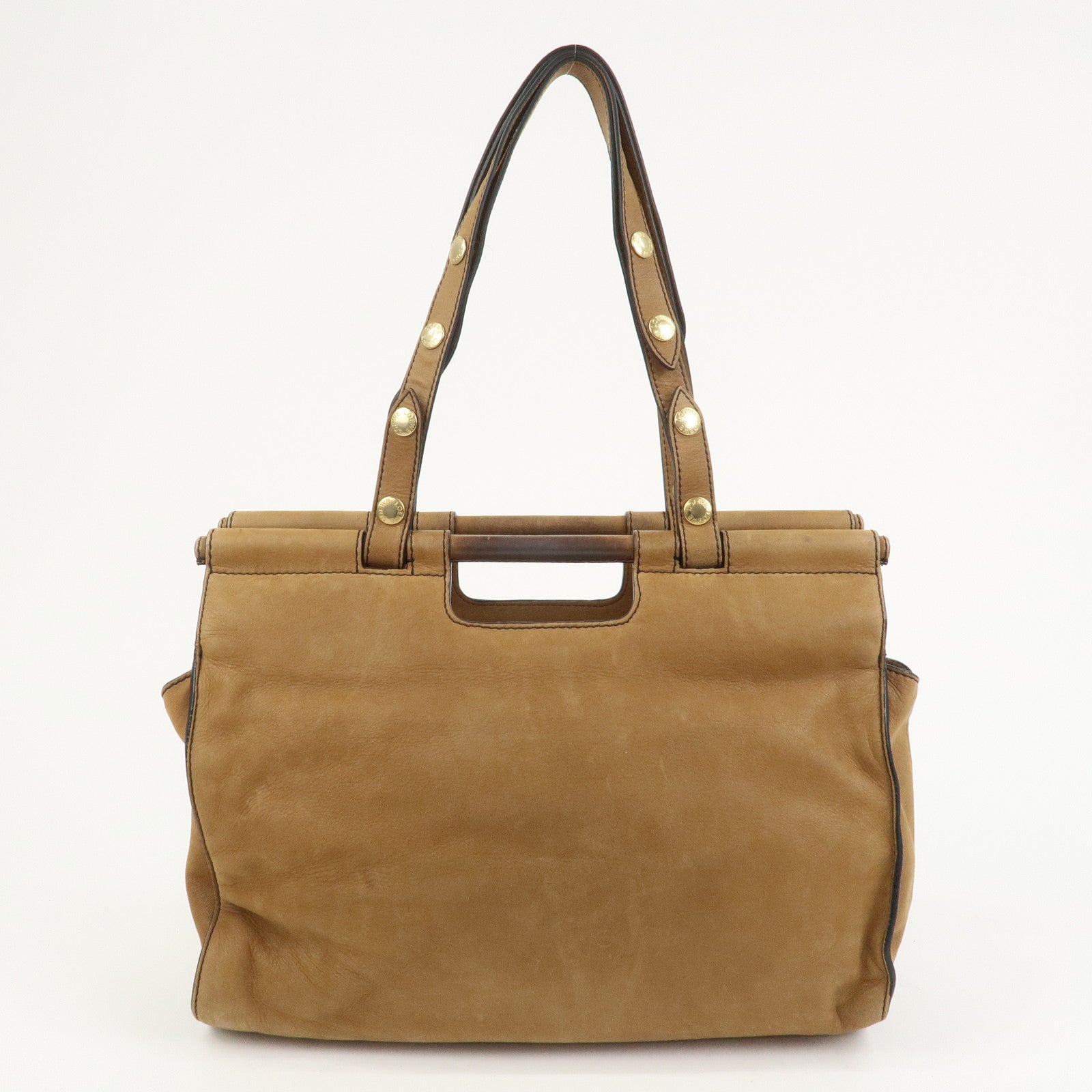 LOEWE Candy Leather Tote Bag Hand Bag Brown