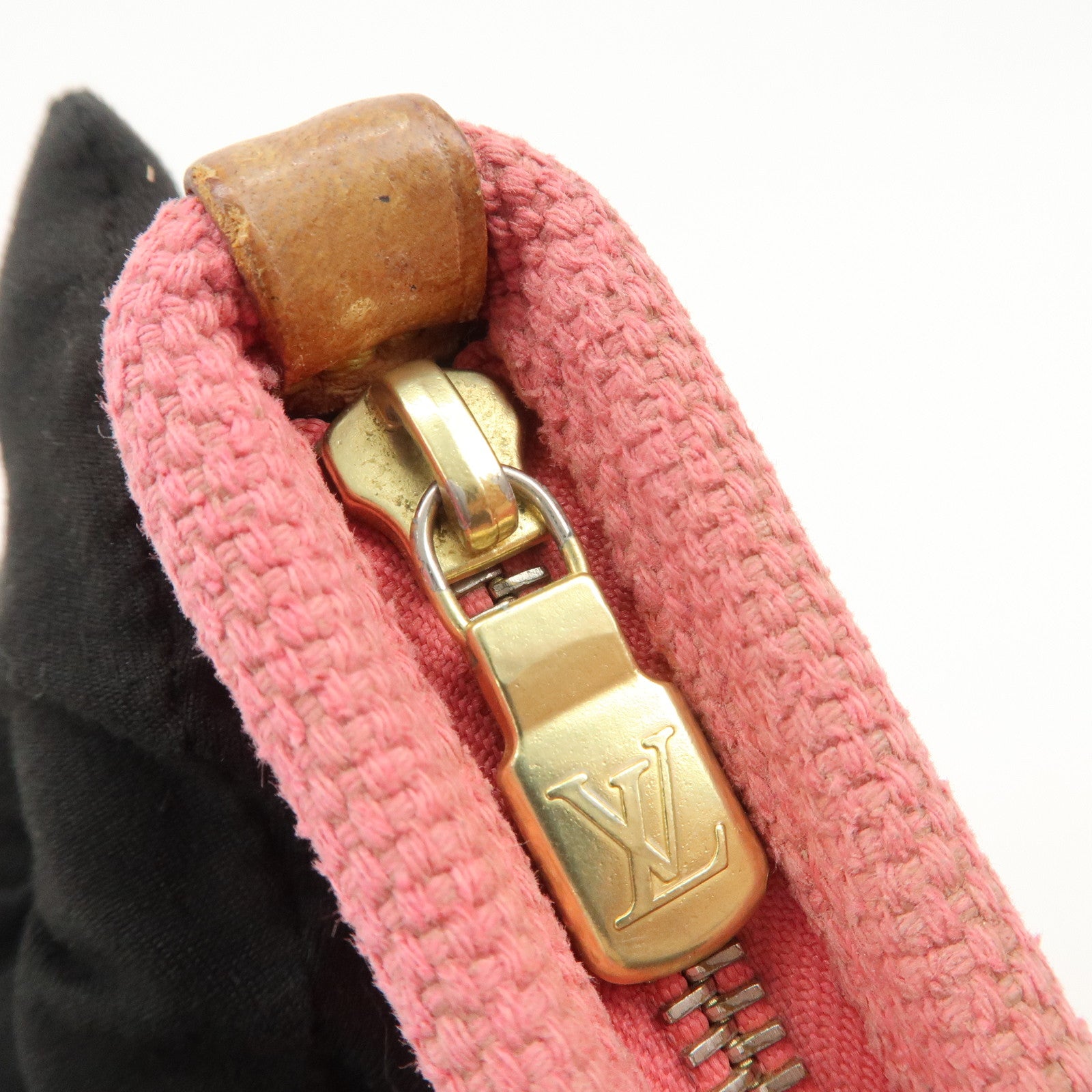 Louis Vuitton Set of 2 Antigua Pochette Plat PM Pouch M40068 M40069