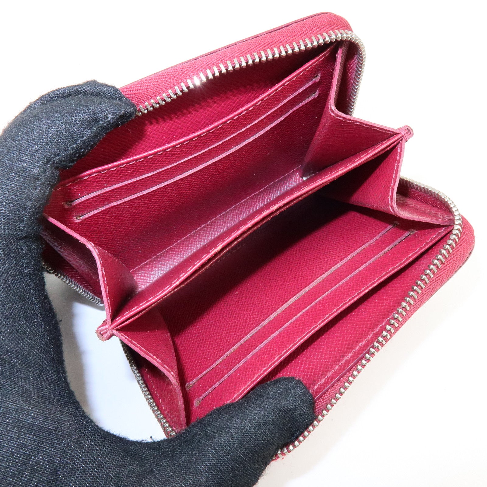 Louis Vuitton Epi Zippy Coin Purse Coin Case Fuchsia M60383