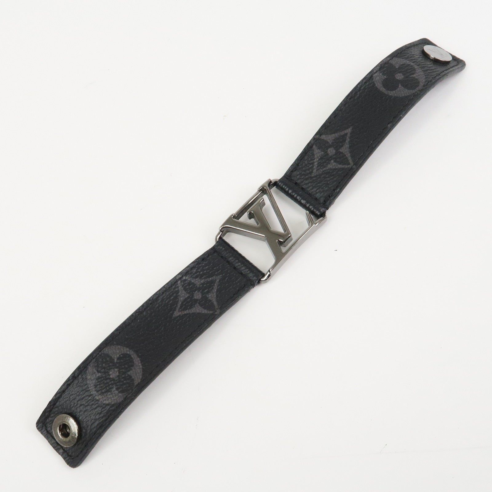 Louis Vuitton Monogram Eclips Hockenheim Bracelet Noir Black M6295