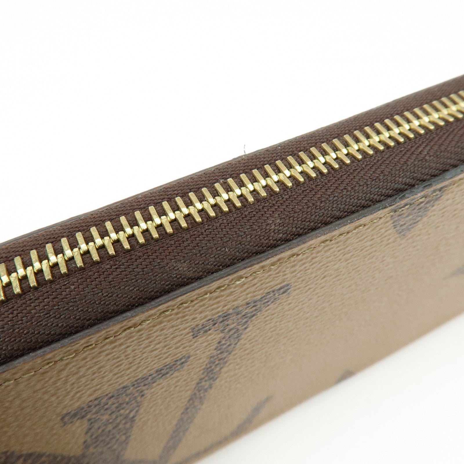 Louis Vuitton Giant Monogram Reverse Zippy Long Wallet Brown M69353