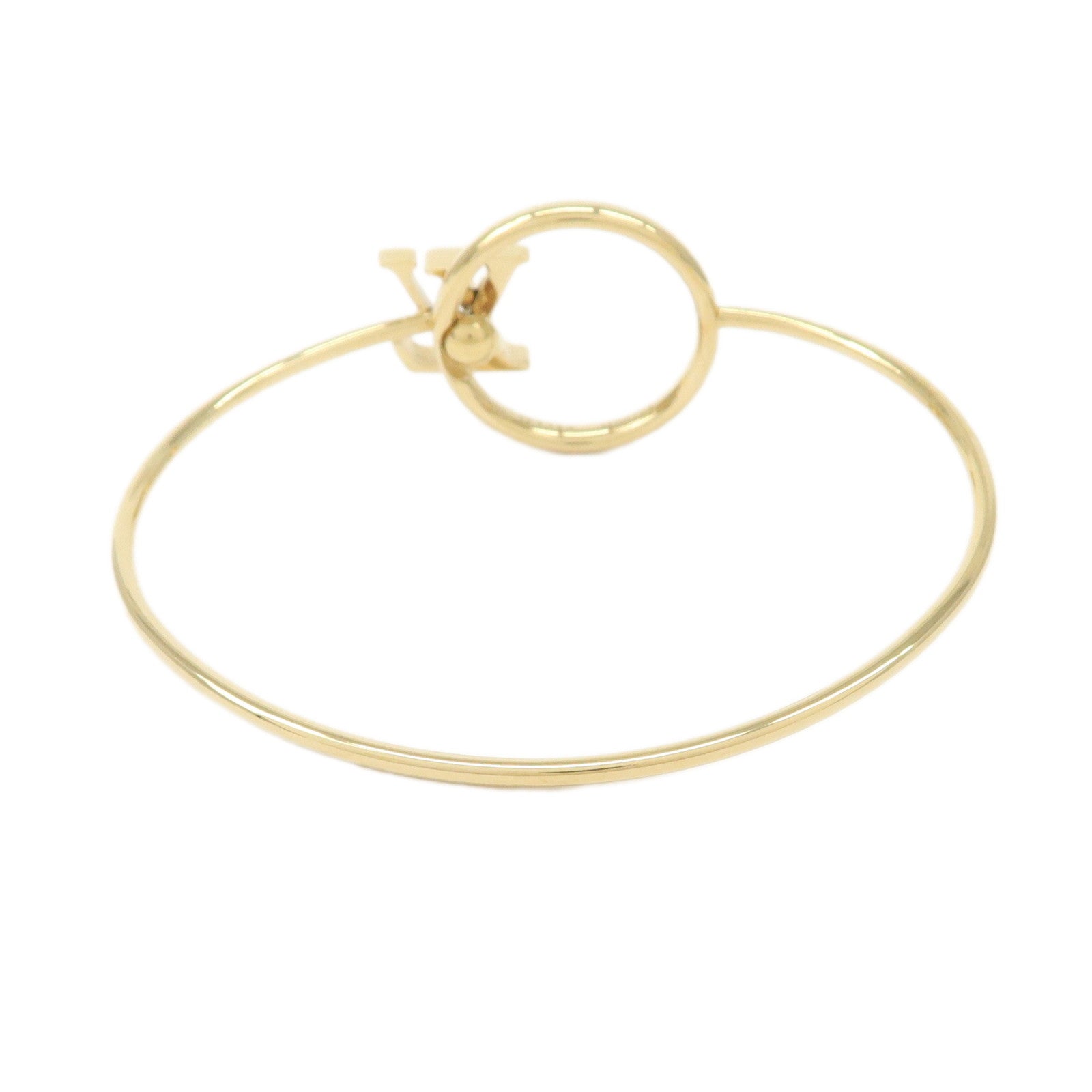 Louis Vuitton Bracelet Rigid LV Eclipse Bracelet Gold Ｍ00766