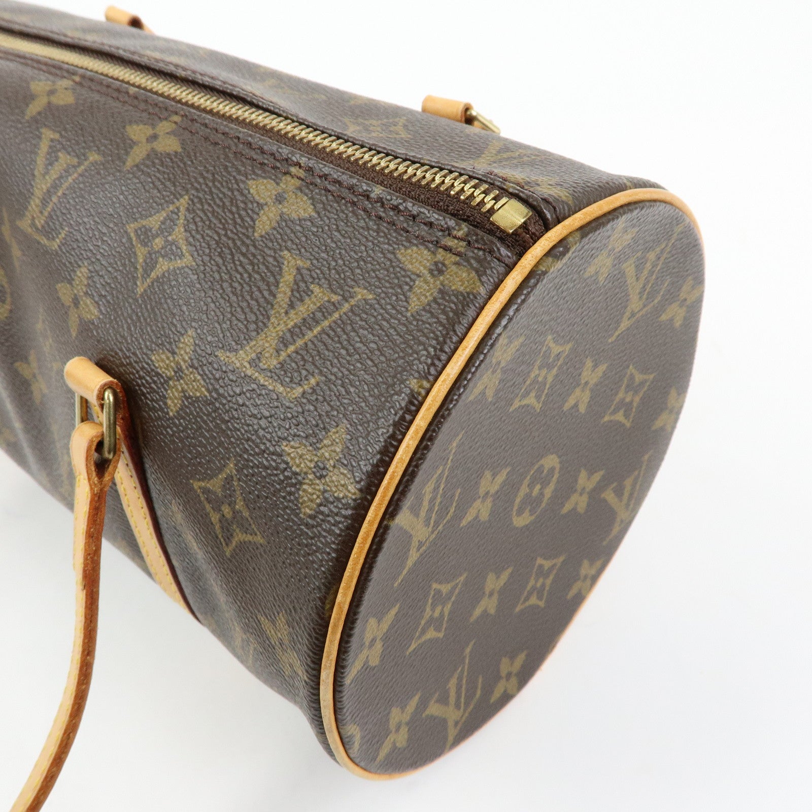 Louis Vuitton Monogram Papillon 30 Hand Bag Brown M51385