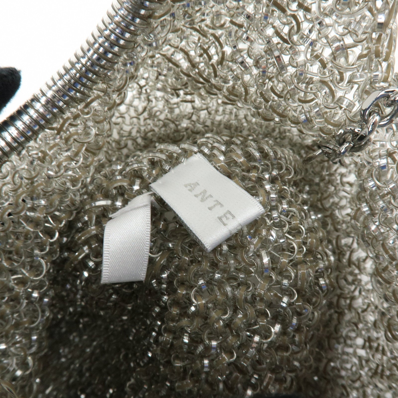ANTEPRIMA PVC Wire Bag PVC 2Way Bag Hand Bag Shoulder Bag Silver