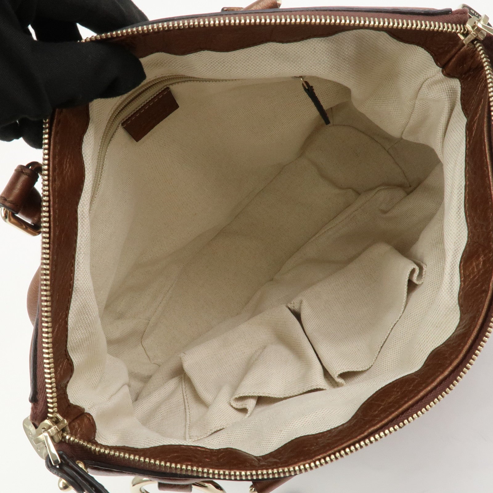 GUCCI Interlocking G Leather 2Way Bag Shoulder Bag Hand Bag 247902