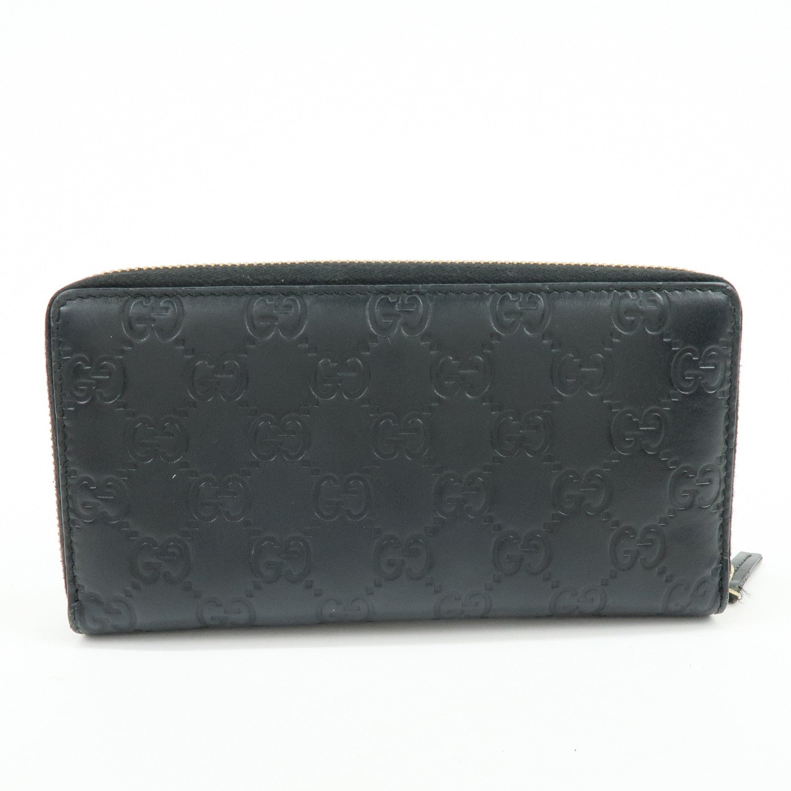 GUCCI Guccissima Interlocking G Ribbon Round Zippy Wallet 388680
