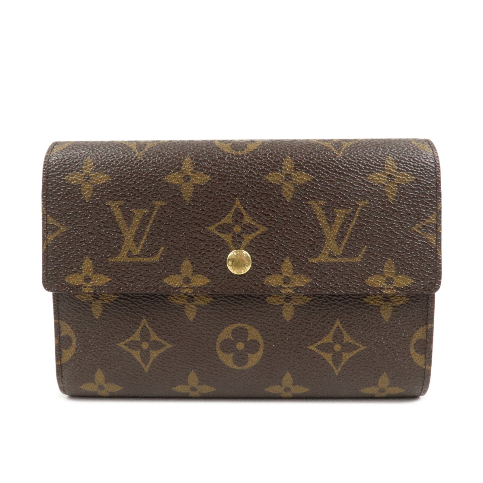Louis Vuitton Monogram Porte Tresor Etui Papiers Wallet M61202