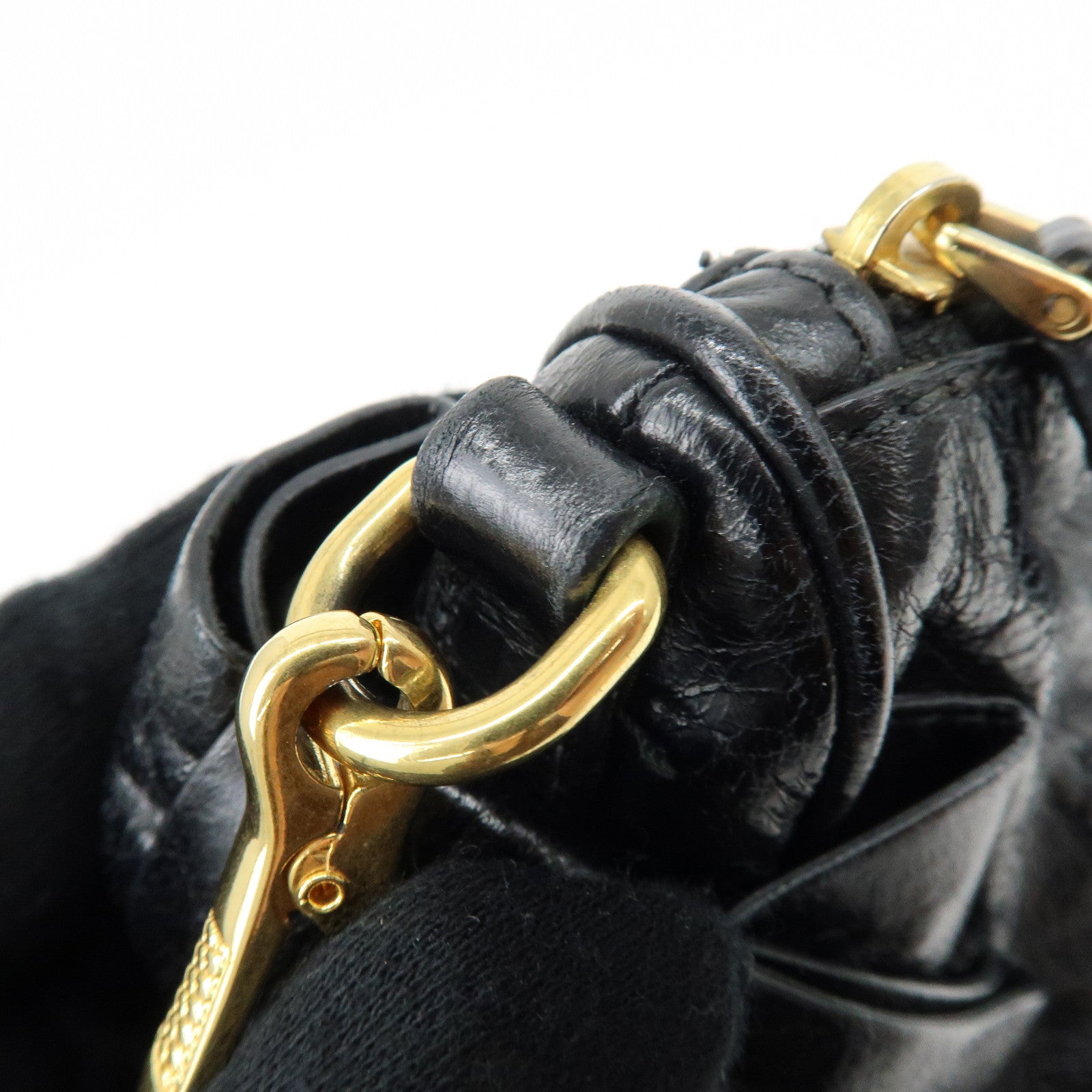 ショルダーバッグ miu miu side ribbon leather shoulder bag MIU MIU Leather Side Ribbon Mini Shoulder Bag Hand Bag Black 5N1557