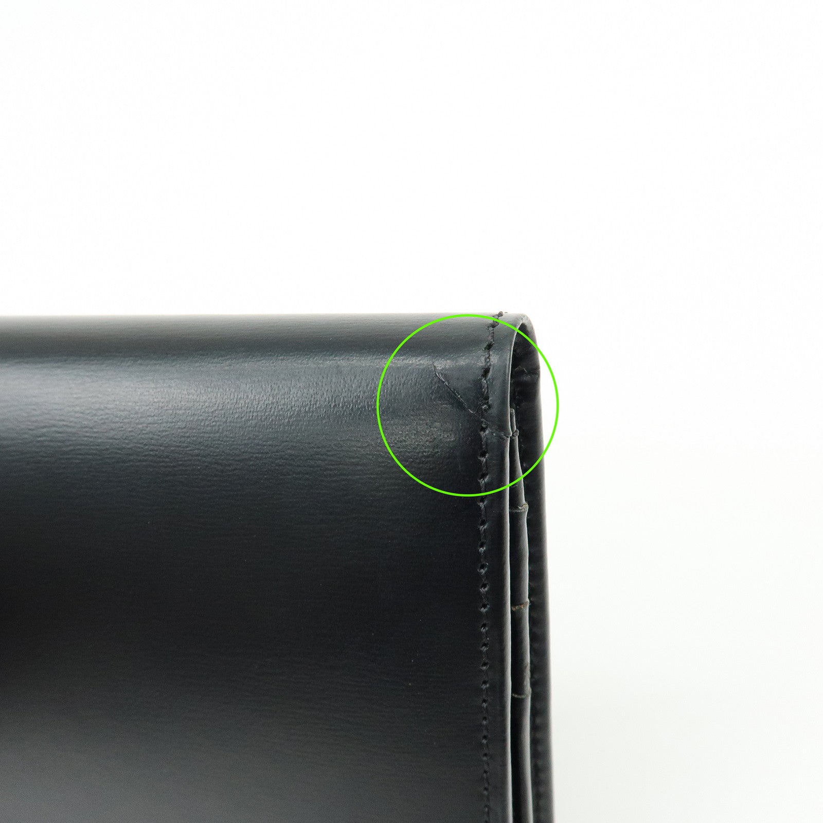 Cartier Pasha Leather Bi-fold Long Wallet Continental Wallet Black