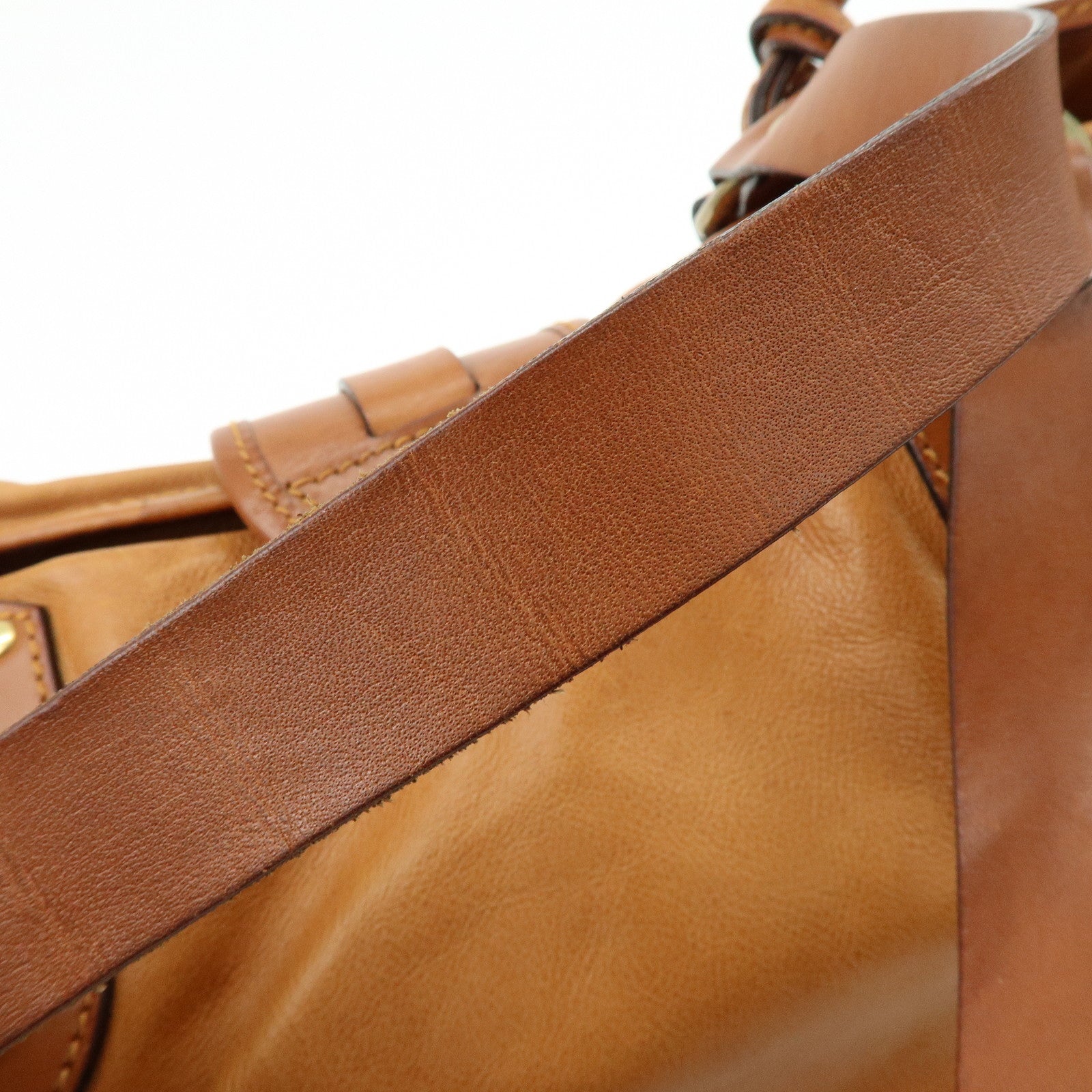 Chloe Kerala Leather Shoulder Bag Hand Bag Horse Charm Brown