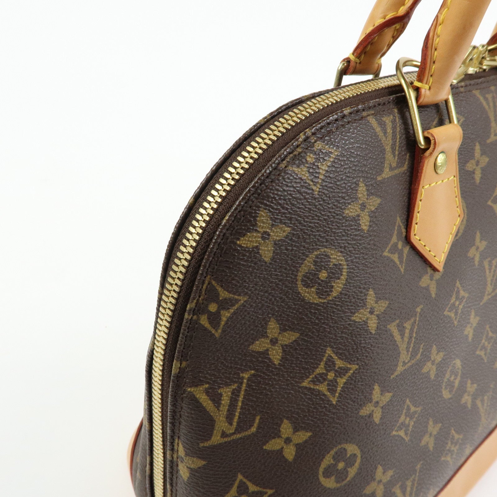 Louis Vuitton Monogram Alma Hand Bag Brown M51130