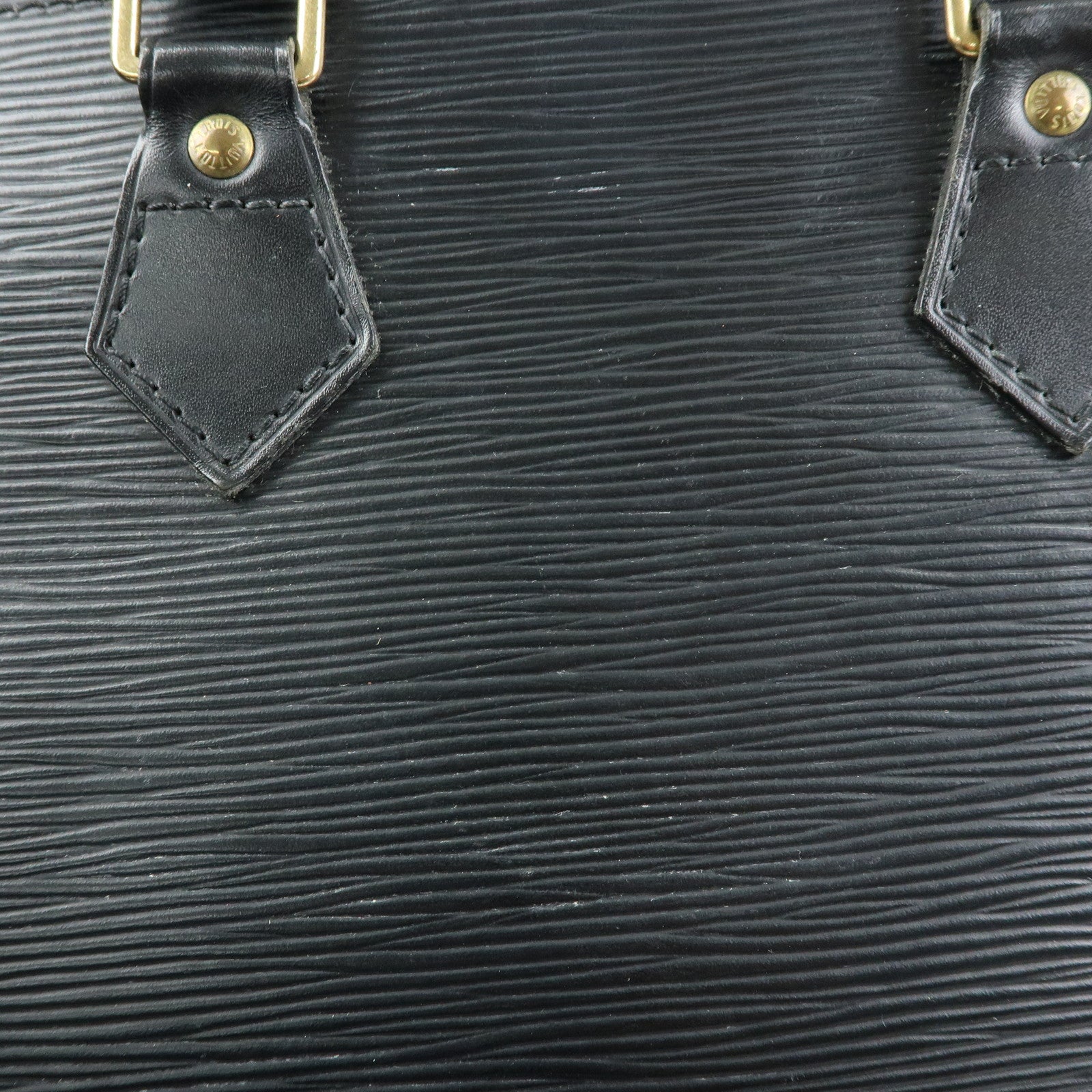 Louis Vuitton Epi Alma PM Leather Hand Bag Noir Black M52142
