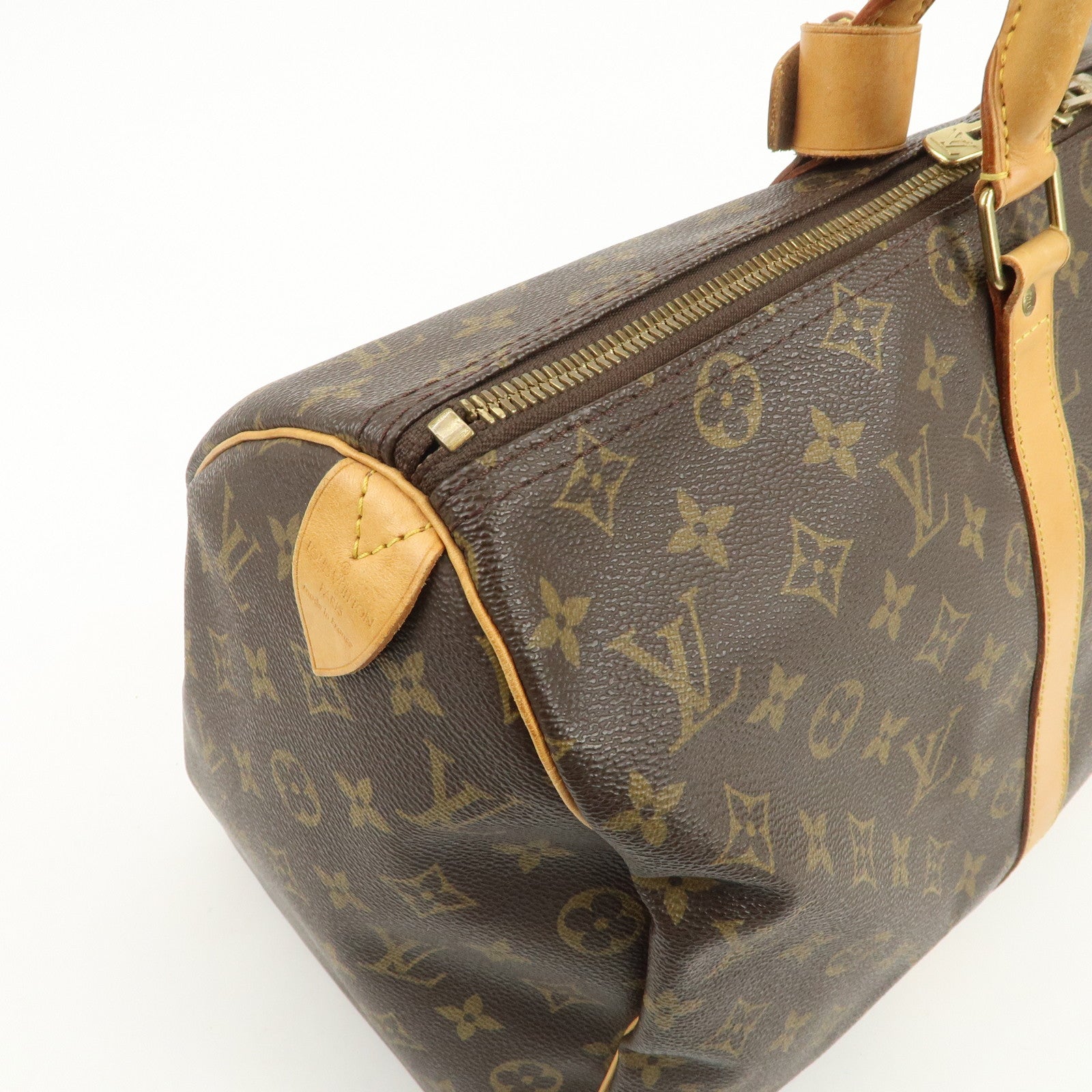 Louis Vuitton Monogram Keep All 45 Boston Bag Brown M41428