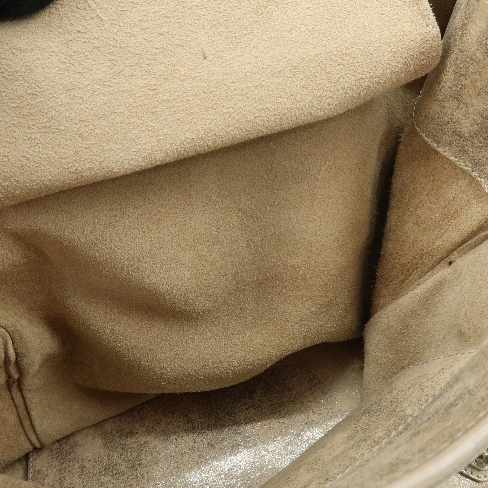 BALENCIAGA The Paper Leather Tote Bag Hand Bag Silver 255412