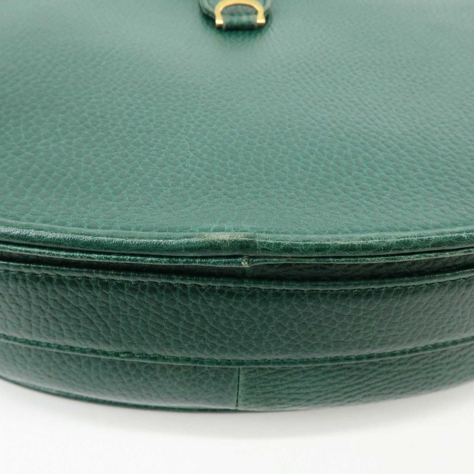Cartier Must de Cartier Leather Flap Shoulder Bag Green