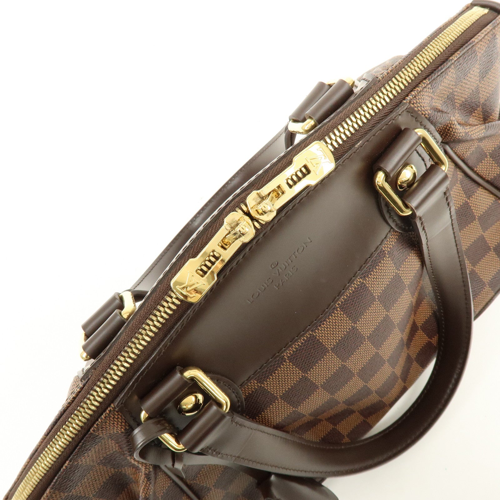 Louis Vuitton Damier Ebene Verona PM Hand Bag Brown
