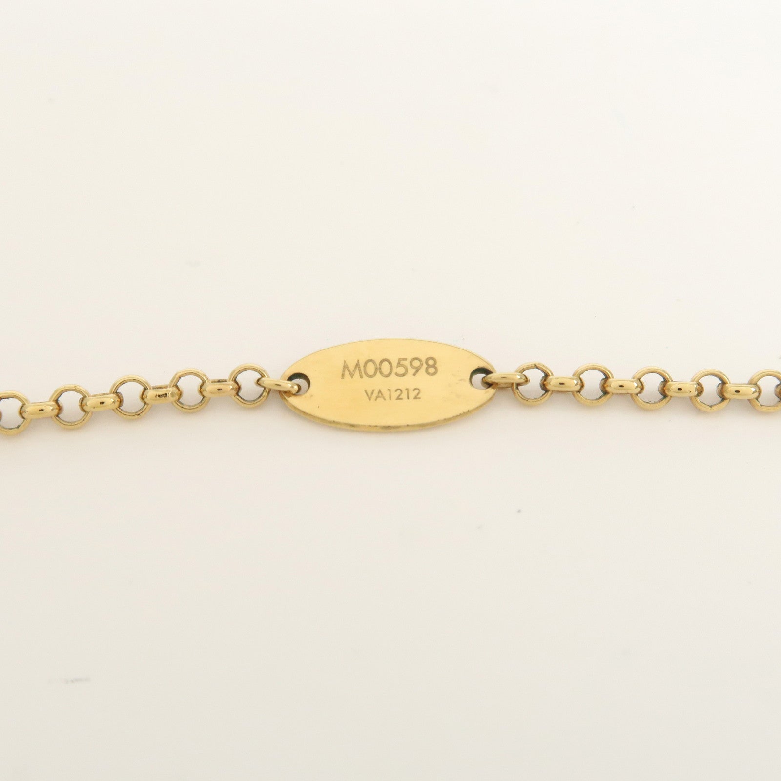 Louis Vuitton Collier Baby Louise Metal Gold Necklace Gold M00598