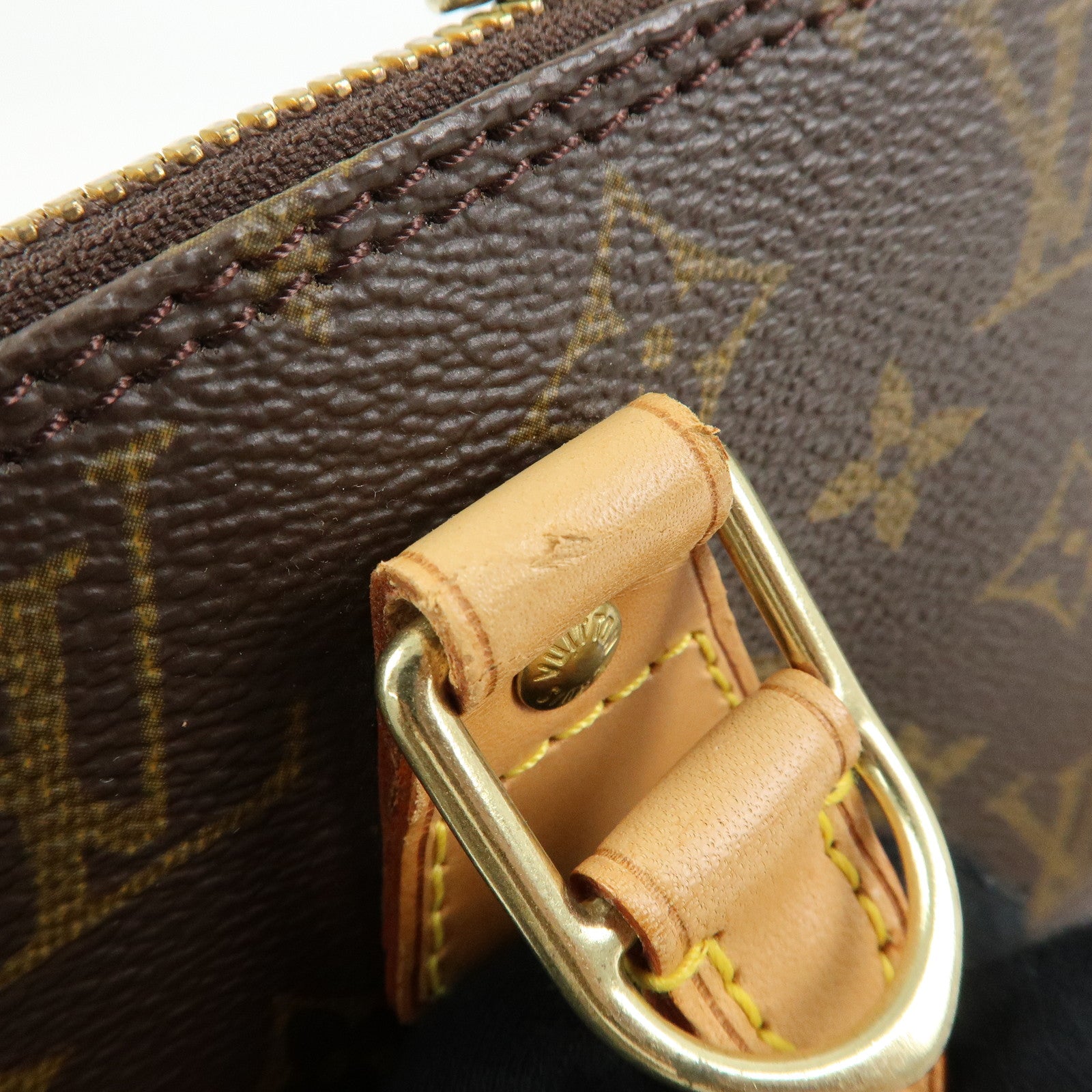 Louis Vuitton Monogram Alma Hand Bag Brown M51130